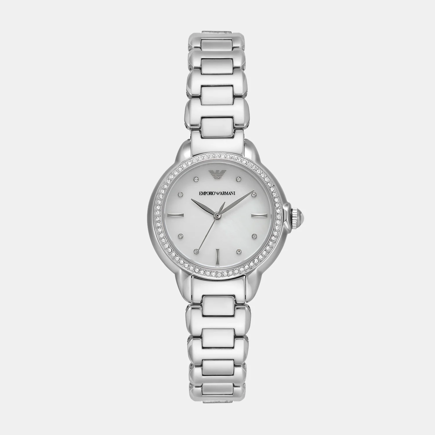mia Women Quartz Mother Of Pearl Dial Analog Stainless Steel Watch AR11596 - Image 2