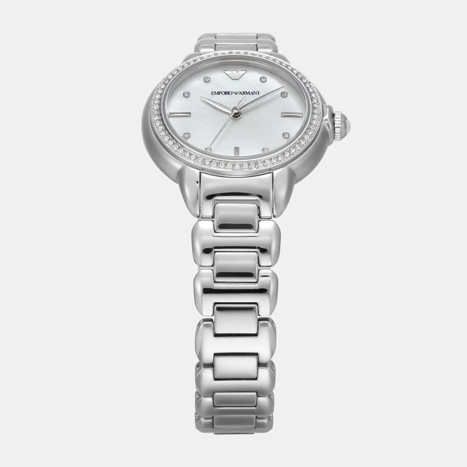 mia Women Quartz Mother Of Pearl Dial Analog Stainless Steel Watch AR11596 - Image 4