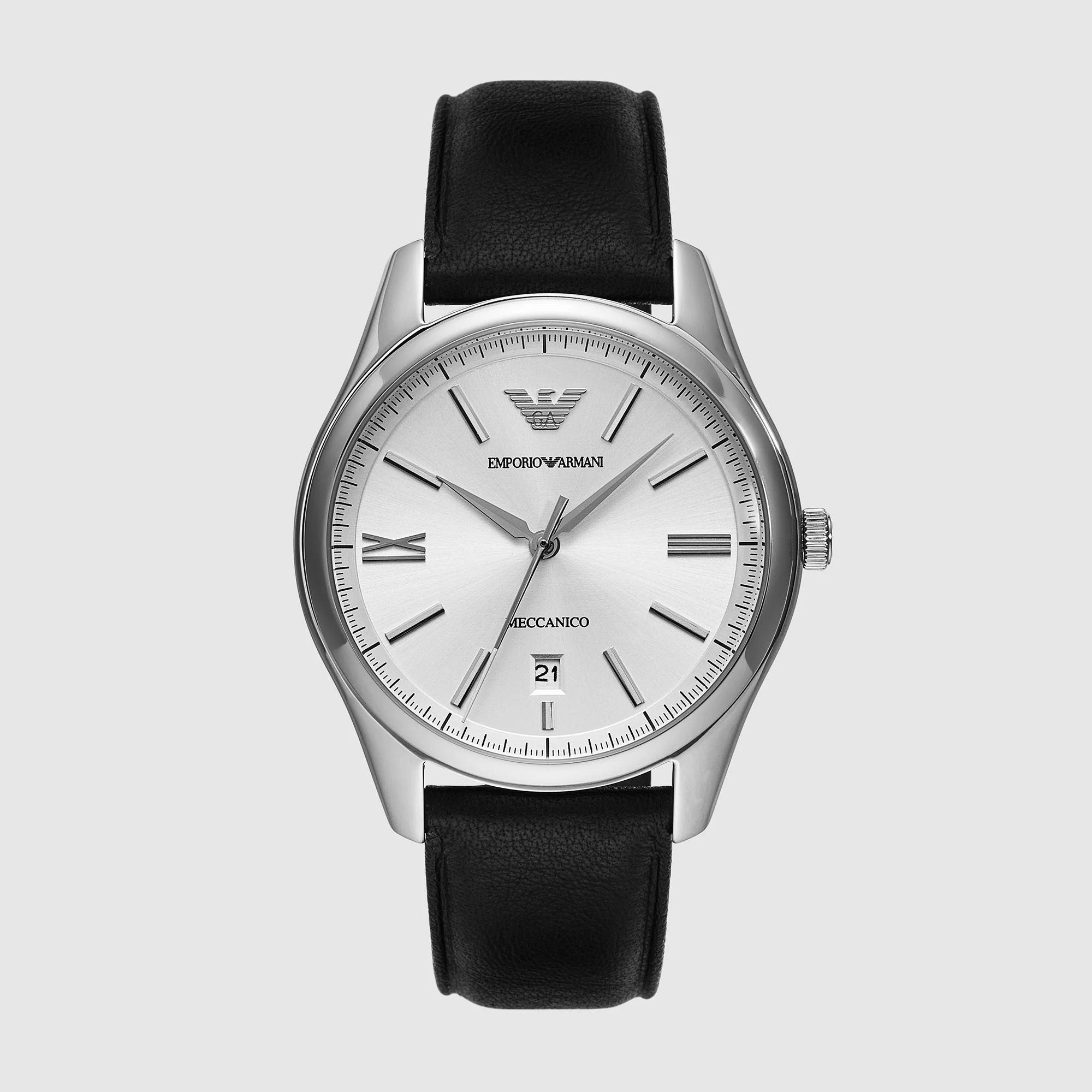 Na Men Automatic White Dial Analog Leather Watch AR60077