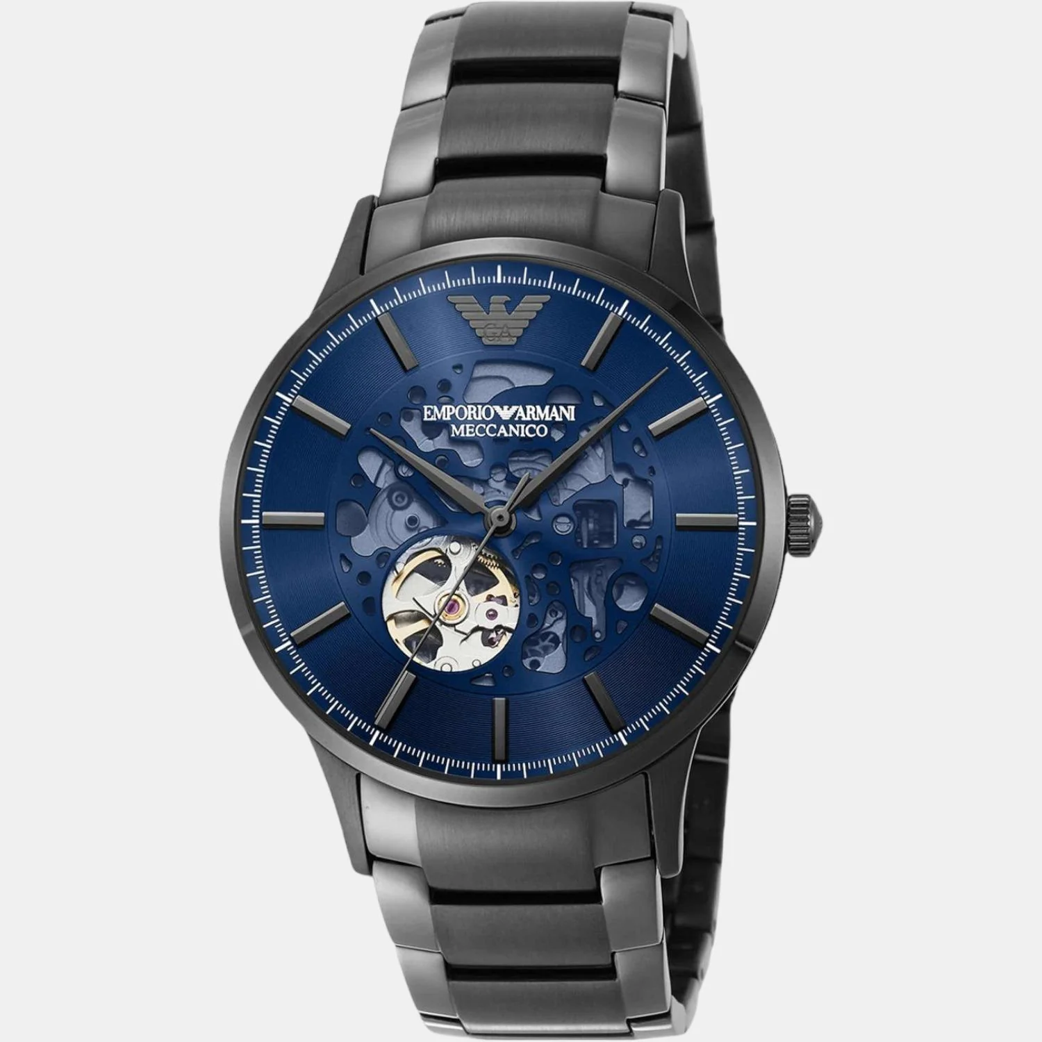Renato Men Automatic Blue Dial Analog Stainless Steel Watch AR60056 - Image 3