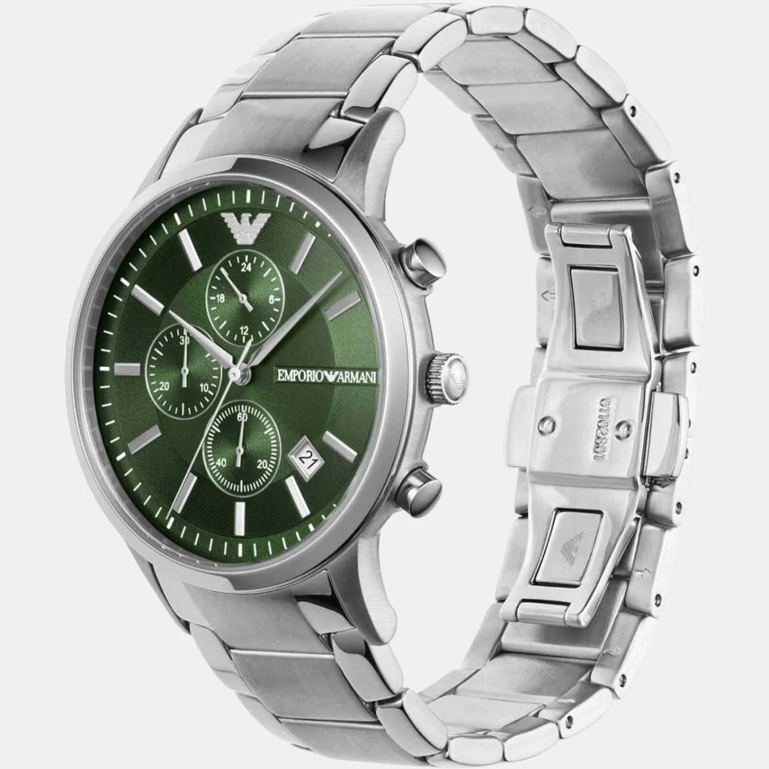 Renato Men Quartz Green Dial Chronograph Stainless Steel Watch AR11507 - Image 5