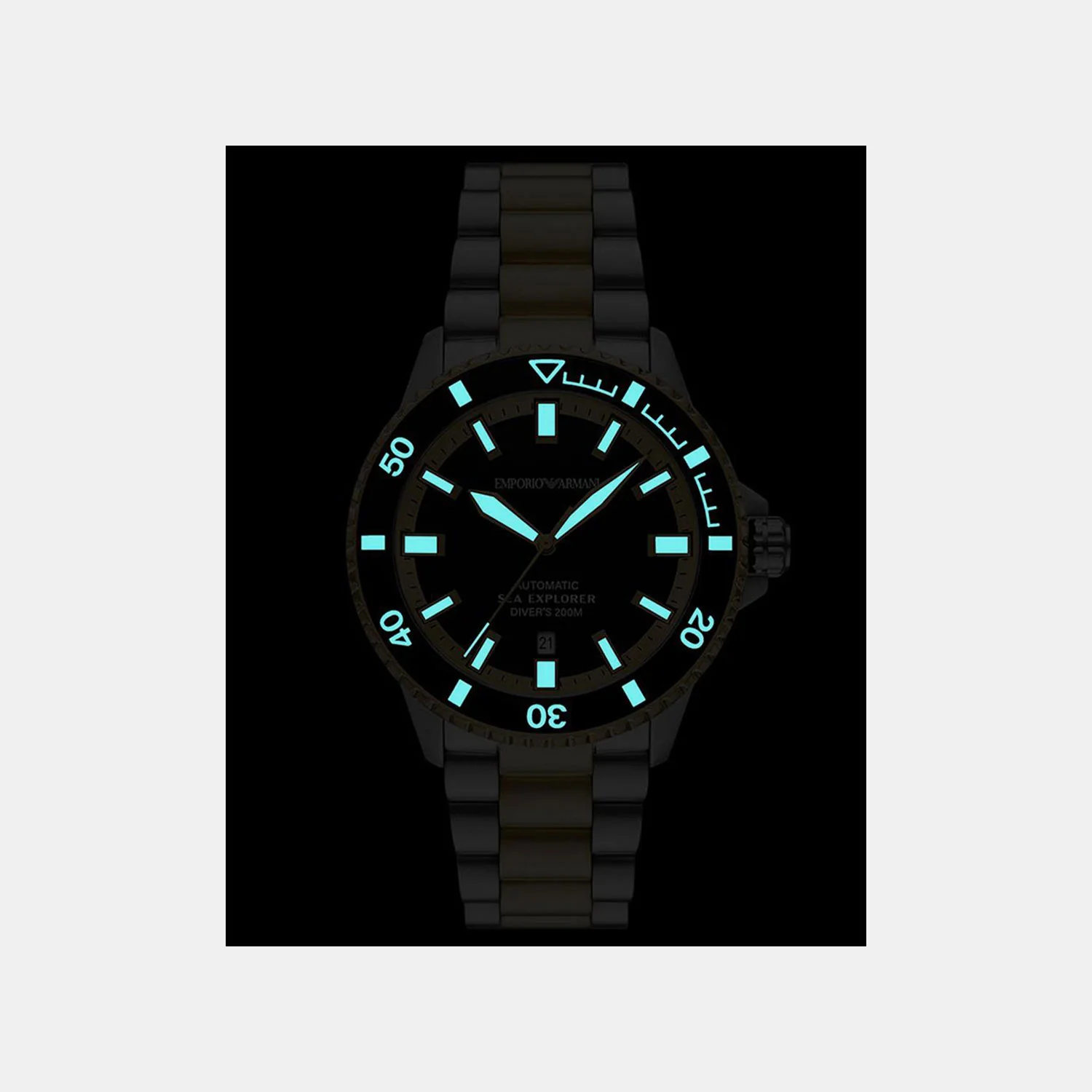 Sea Explorer Men Automatic Black Dial Analog Stainless Steel Watch AR60089 - Image 4