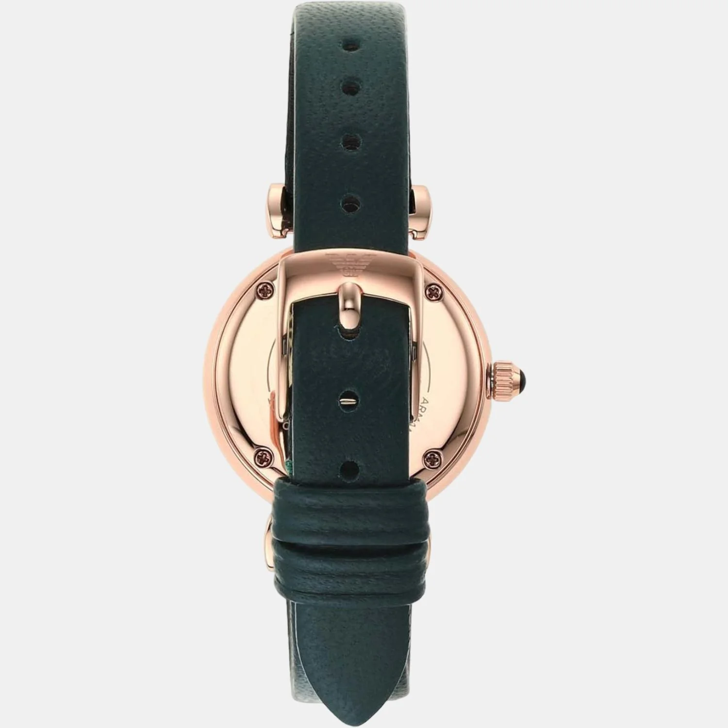 Women Quartz Black Dial Analog Leather Watch AR11400 - Image 4