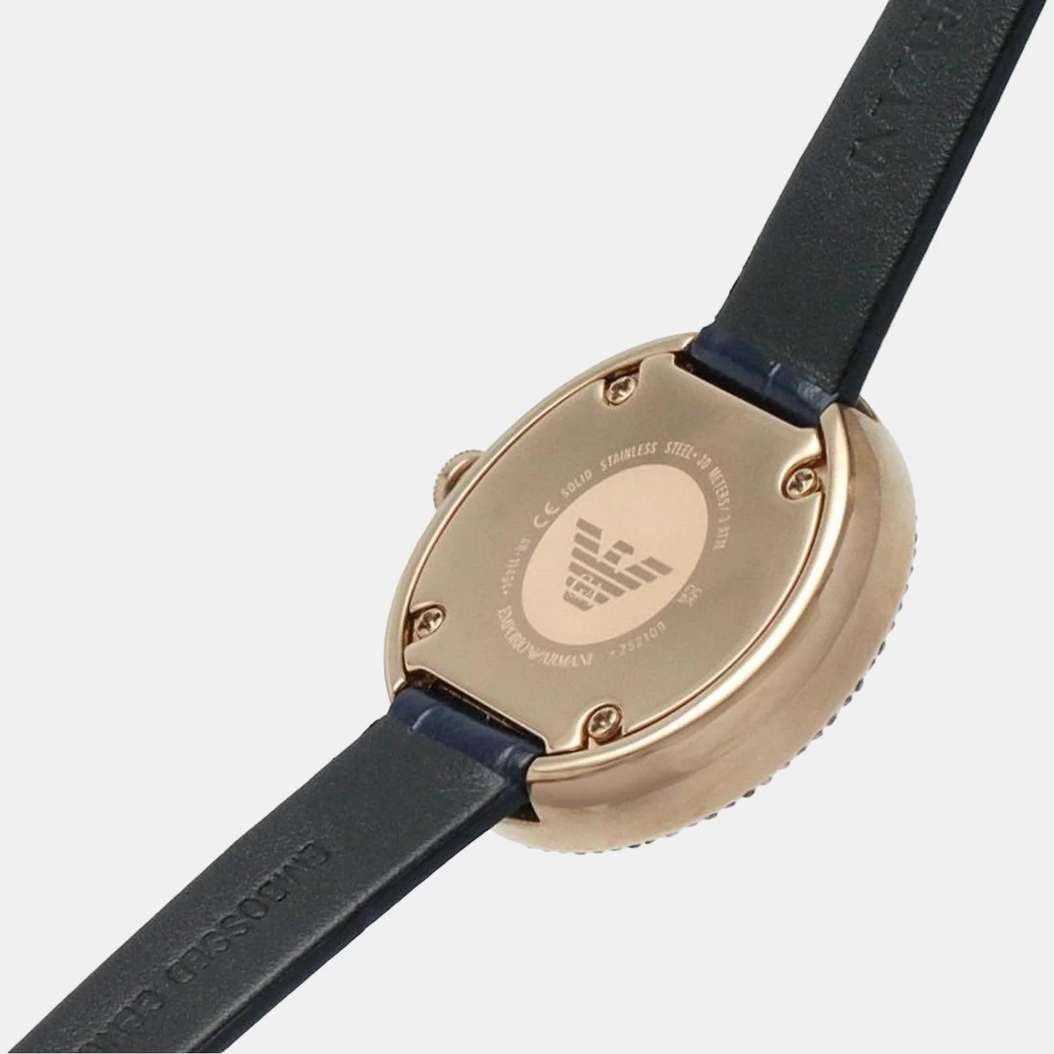 Women Quartz Blue Dial Analog Leather Watch AR11434 - Image 6