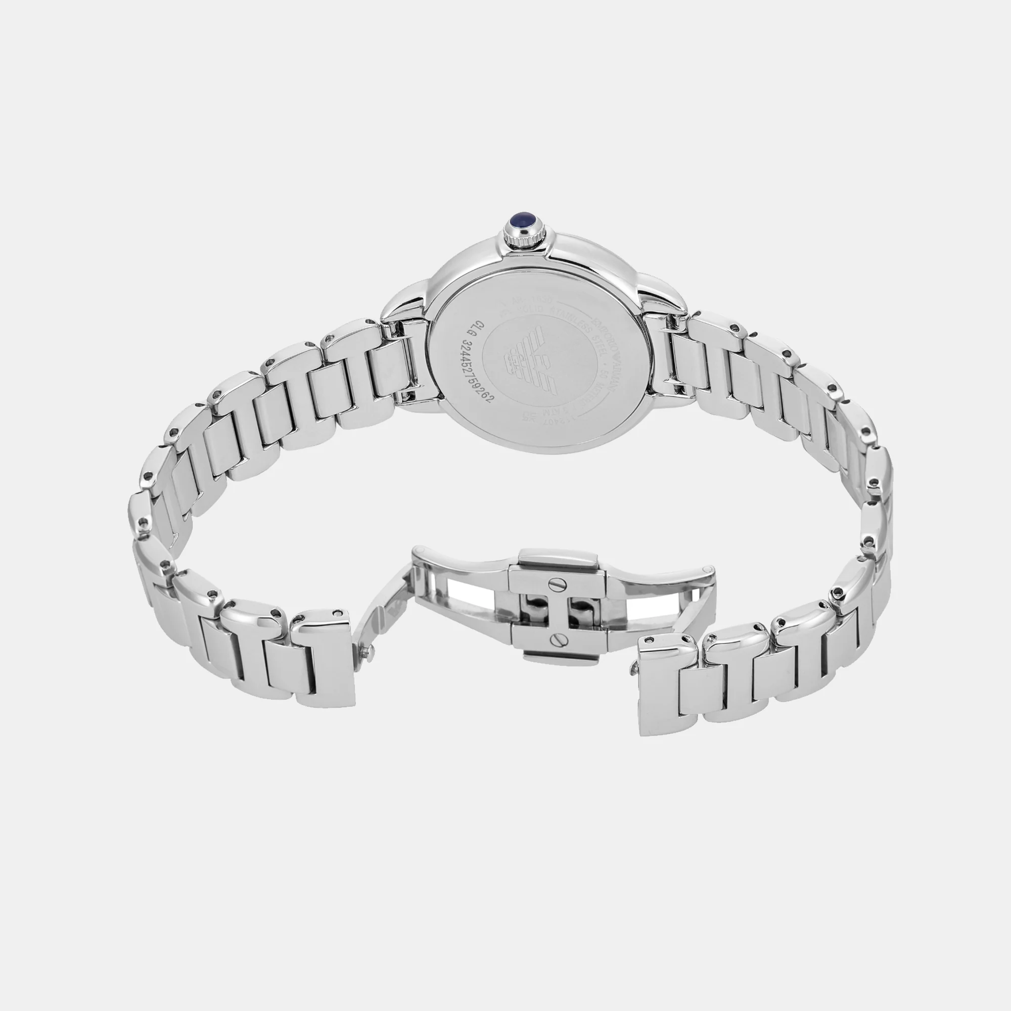 Women Quartz Blue Dial Analog Stainless Steel Watch AR11630 - Image 6