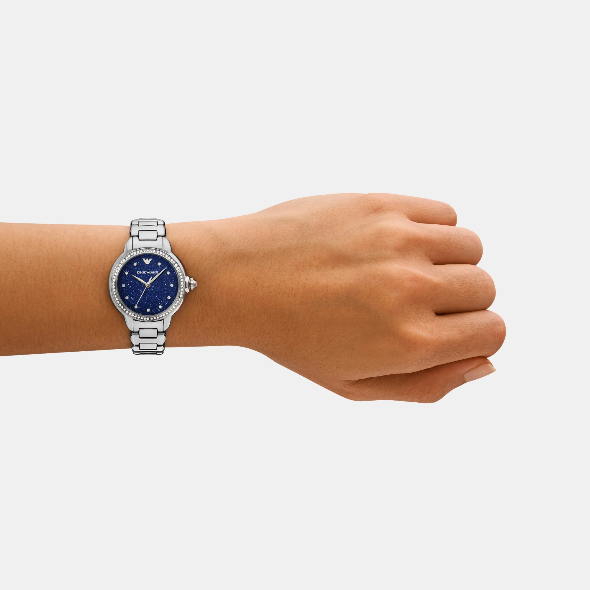 Women Quartz Blue Dial Analog Stainless Steel Watch AR11630 - Image 7