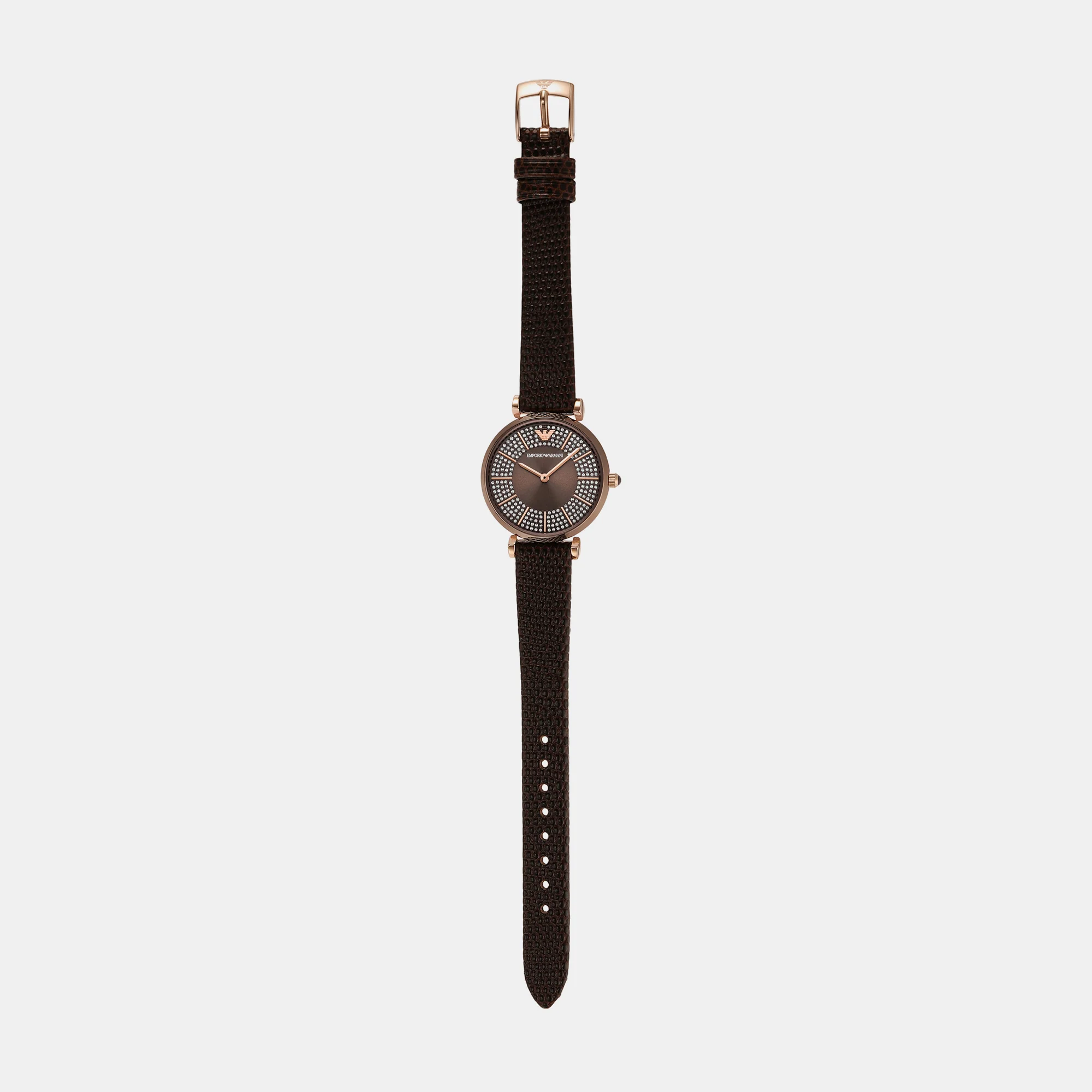 Women Quartz Brown Dial Analog Leather Watch AR11565 - Image 9