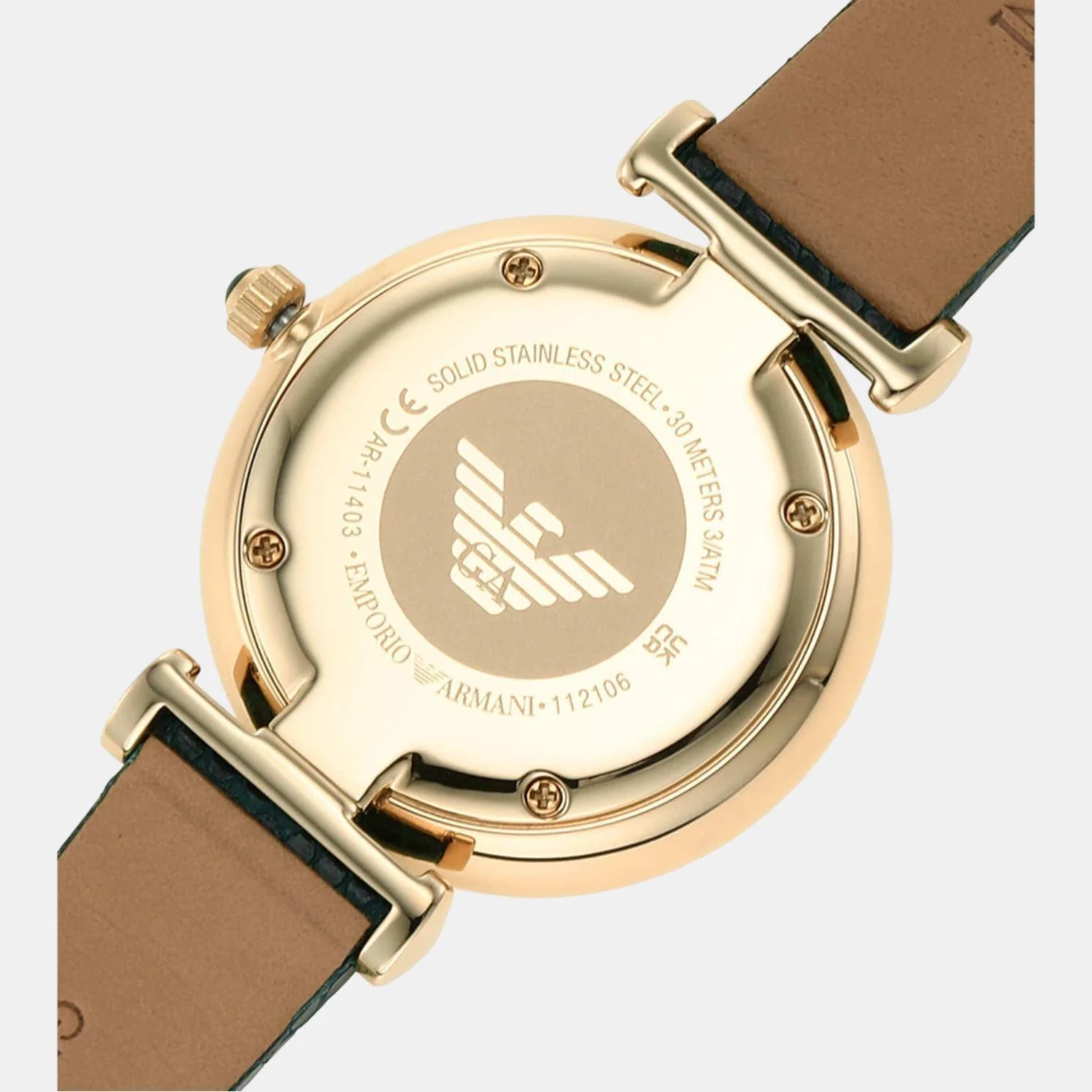 Women Quartz Green Dial Analog Leather Watch AR11403 - Image 5