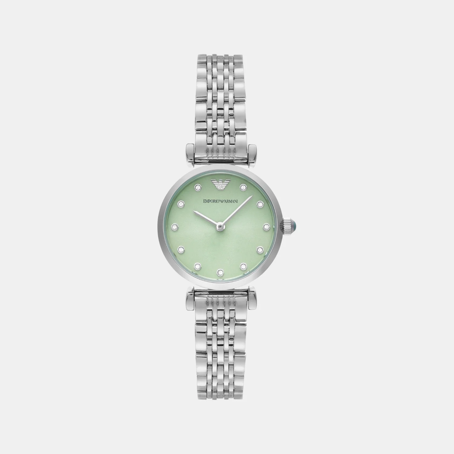 Women Quartz Green Dial Analog Stainless Steel Watch AR11667 - Image 2