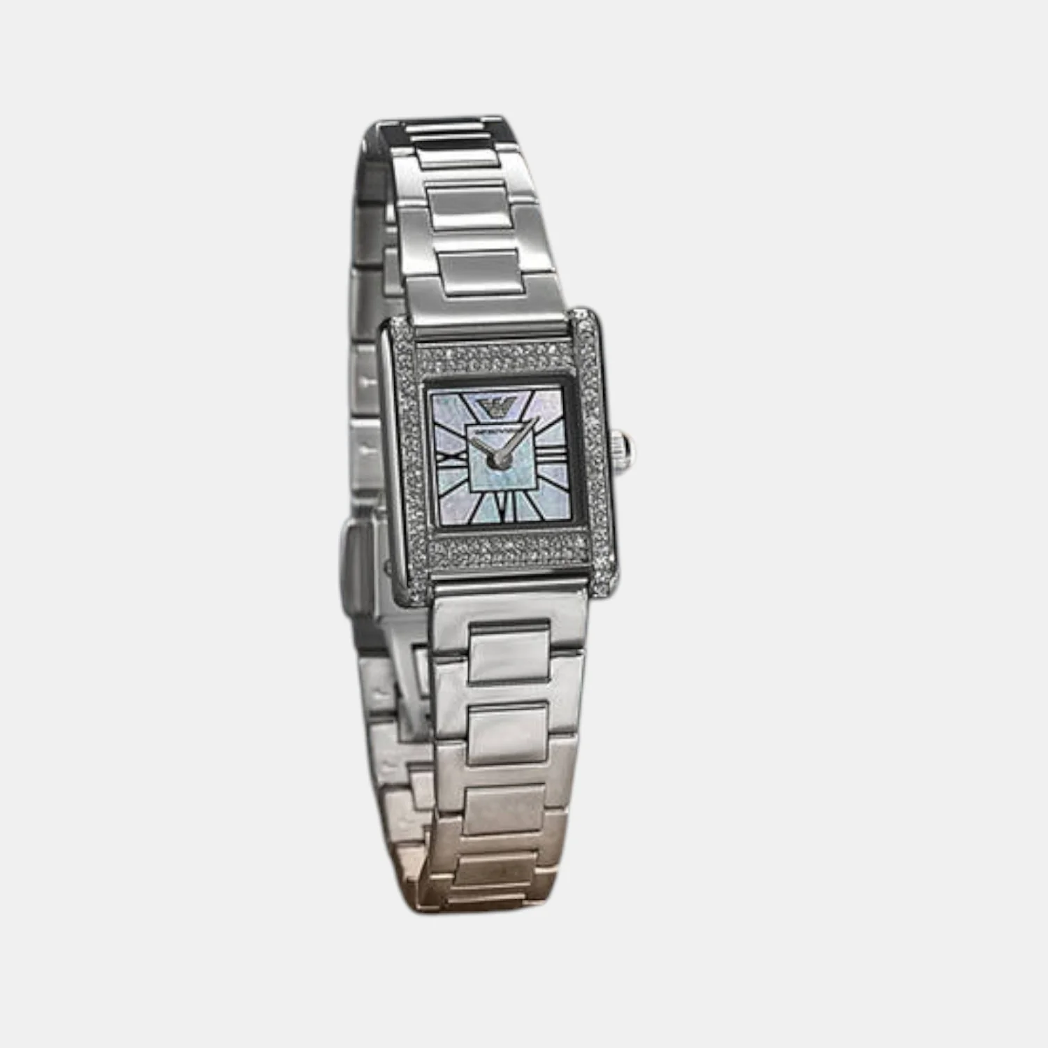 Women Quartz Mother Of Pearl Dial Analog Stainless Steel Watch AR11662 - Image 4