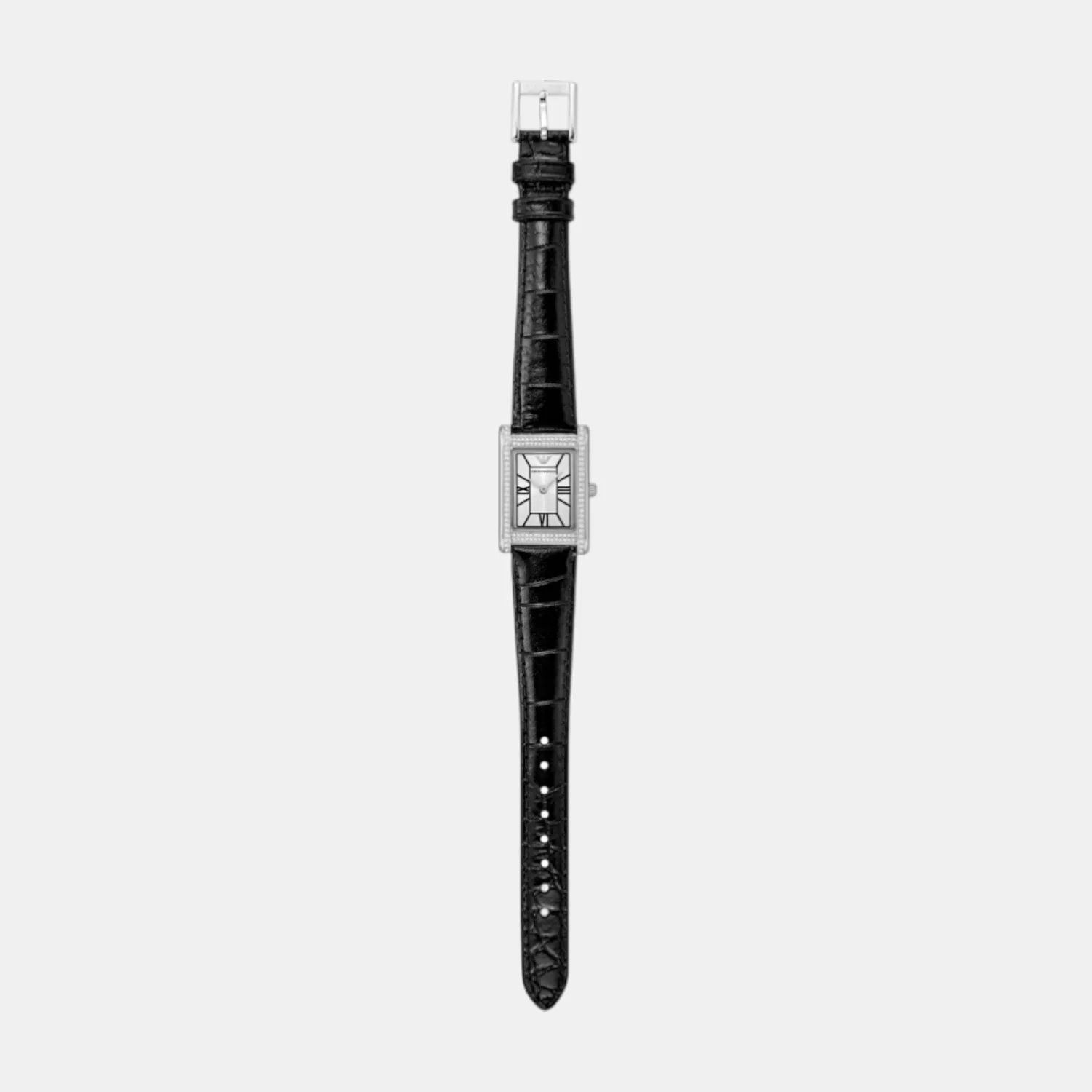 Women Quartz Silver Dial Analog Leather Watch AR11623 - Image 4
