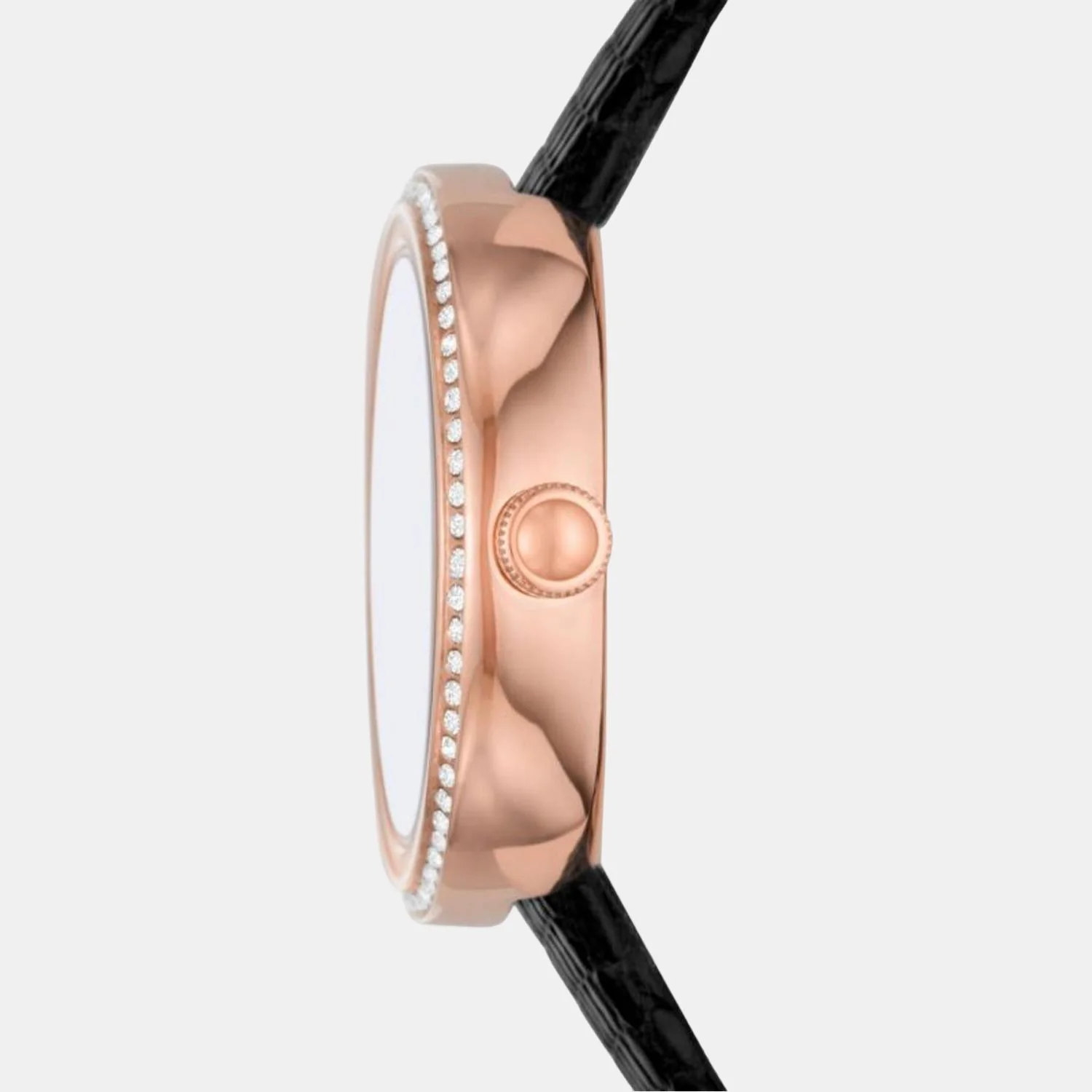 Women Quartz Two Tone Dial Analog Leather Watch AR11493 - Image 2