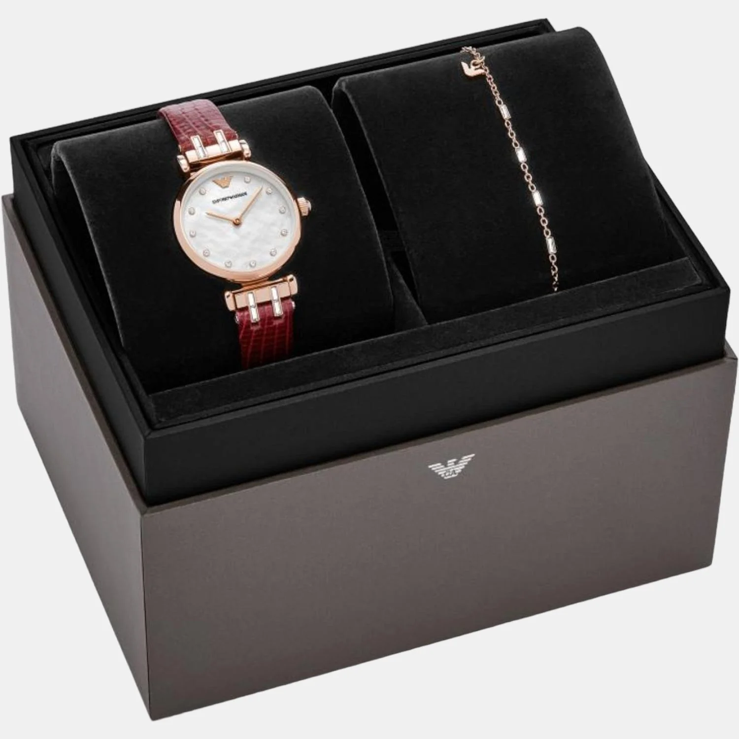 Women Quartz White Dial Analog Leather Watch AR80052 - Image 5