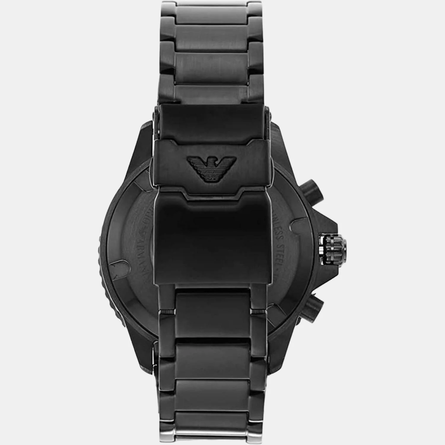 World Explorer Men Quartz Black Dial Chronograph Stainless Steel Watch AR11363 - Image 3