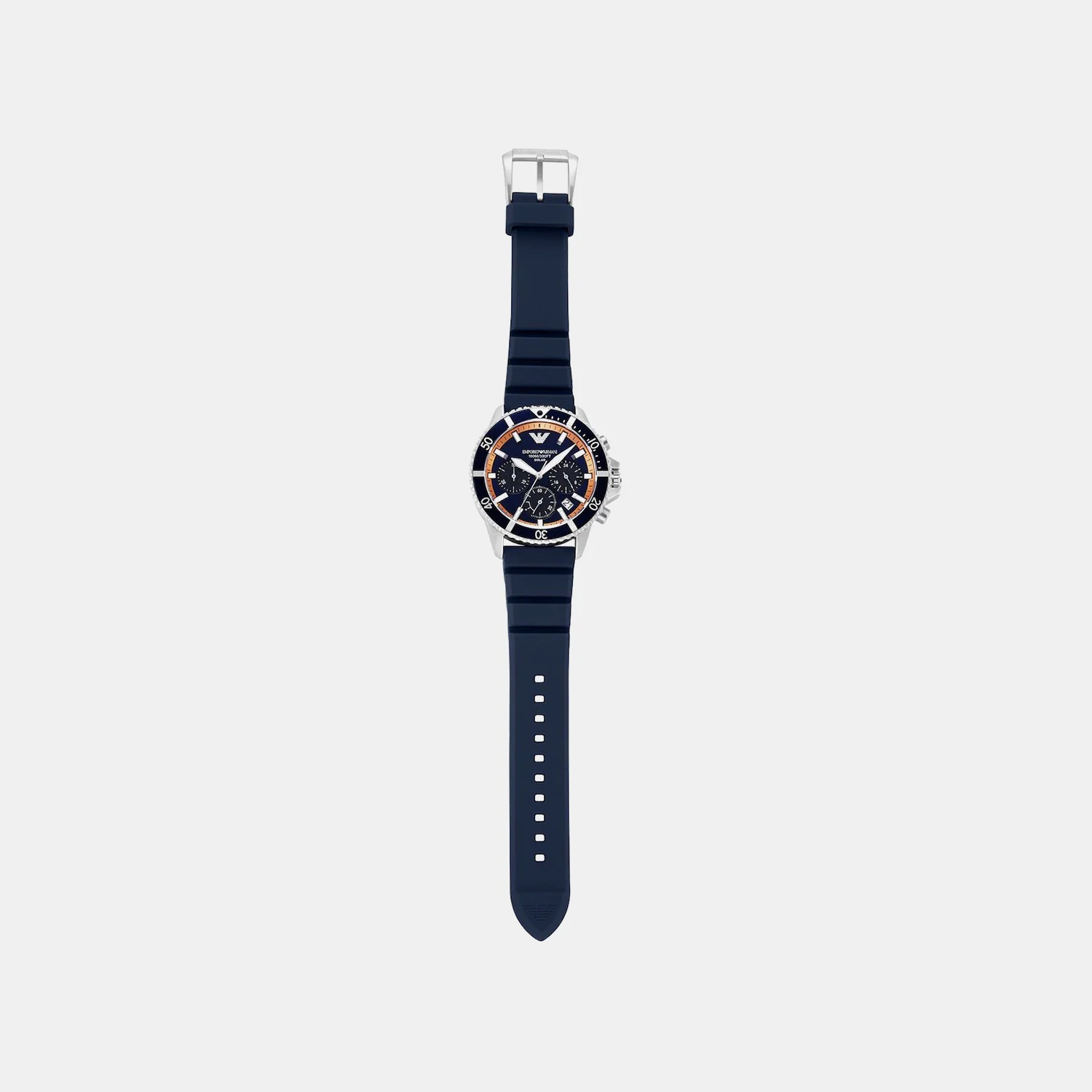 World Explorer Men Solar Blue Dial Analog Silicone Watch AR11696 - Image 2