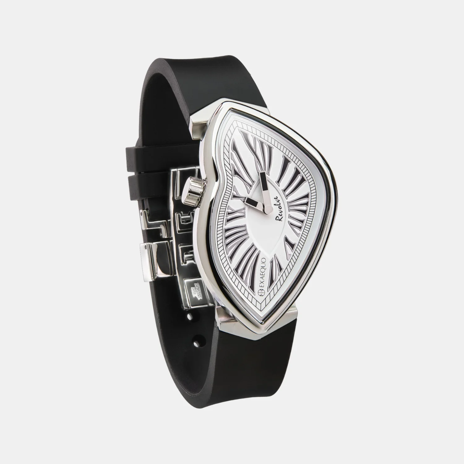 Revolve Unisex Quartz White Dial Analog Silicone Watch EX0031.0002 - Image 3