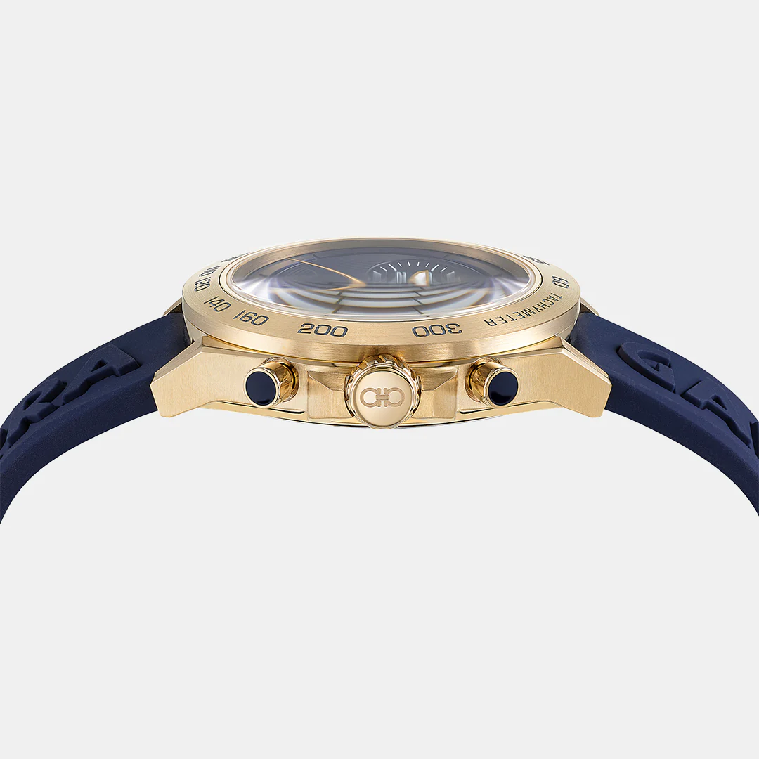 Kf-Urban Chrono Men Quartz Blue Dial Chronograph Silicone Watch SFKF00323 - Image 3