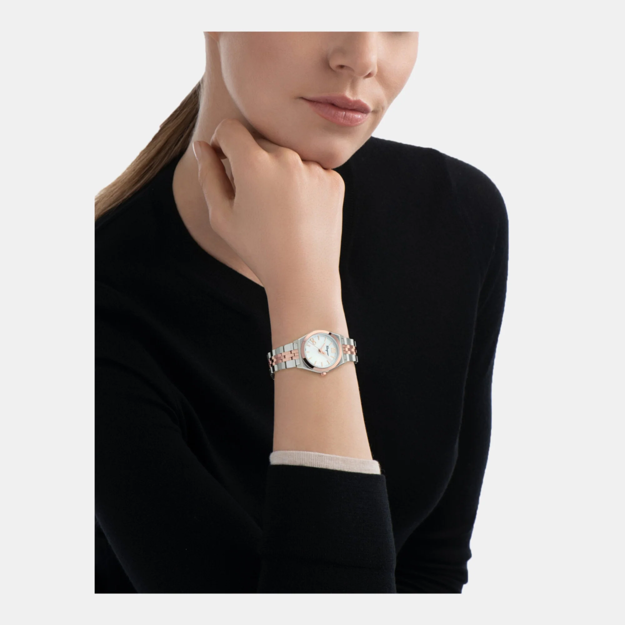 Kj-Vega New 28Mm Women Quartz Mother Of Pearl Dial Analog Stainless Steel Watch SFKJ00323 - Image 5
