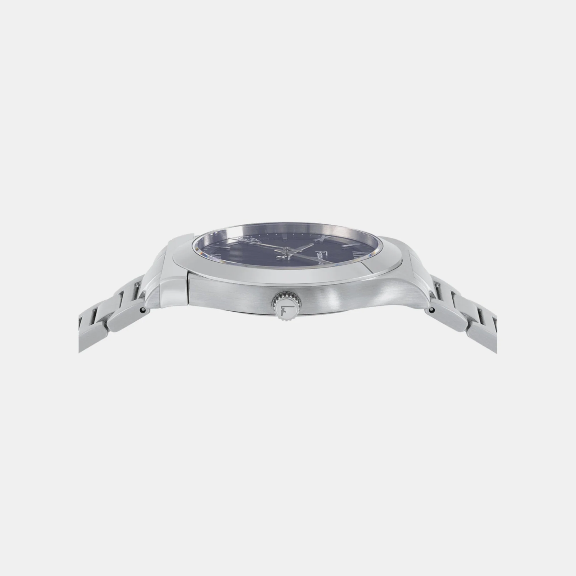 Km-Gancini Gent Men Quartz Blue Dial Analog Stainless Steel Watch SFKM00423 - Image 4