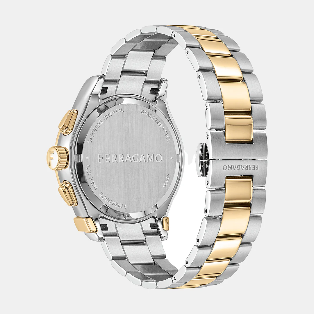 Kw-1927 Chrono Lady 38Mm- Unisex Quartz White Dial Chronograph Stainless Steel Watch SFKW00323 - Image 3