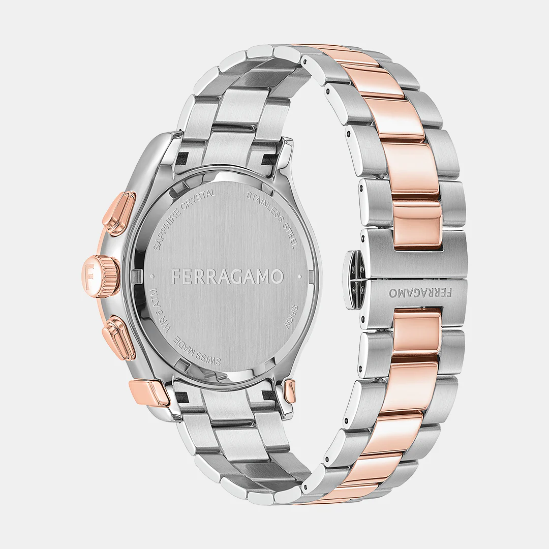 Kw-1927 Chrono Lady 38Mm- Unisex Quartz White Dial Chronograph Stainless Steel Watch SFKW00423 - Image 3