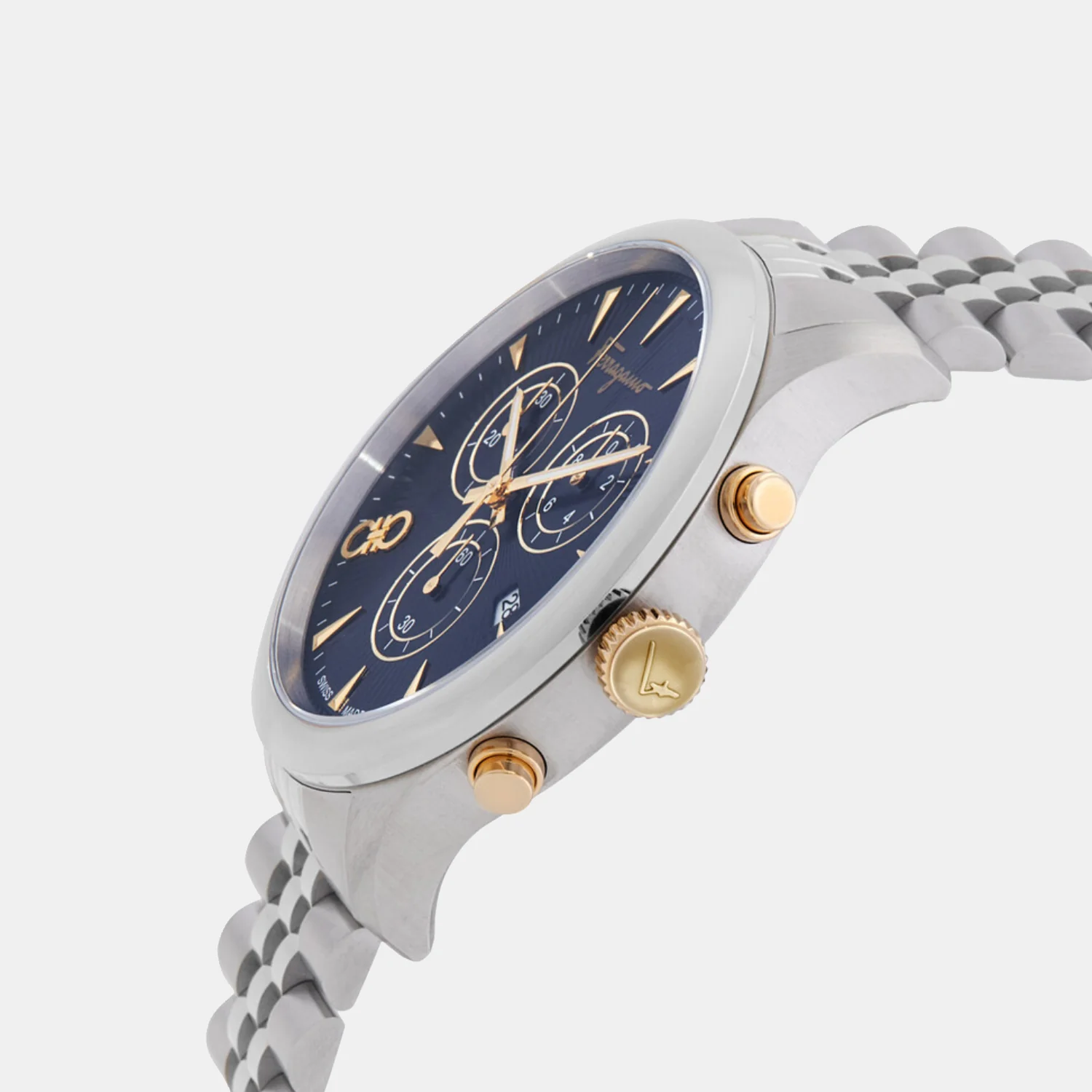 Men Quartz Blue Dial Chronograph Stainless Steel Watch SFEZ01324 - Image 3