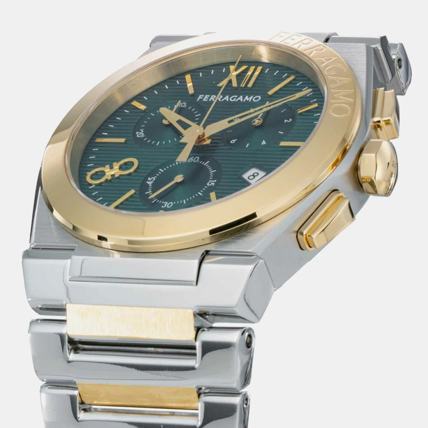 Men Quartz Brown Dial Chronograph Stainless Steel Watch SFMR01224 - Image 4