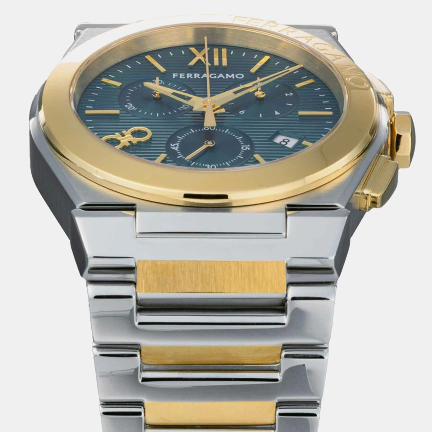 Men Quartz Brown Dial Chronograph Stainless Steel Watch SFMR01224 - Image 5