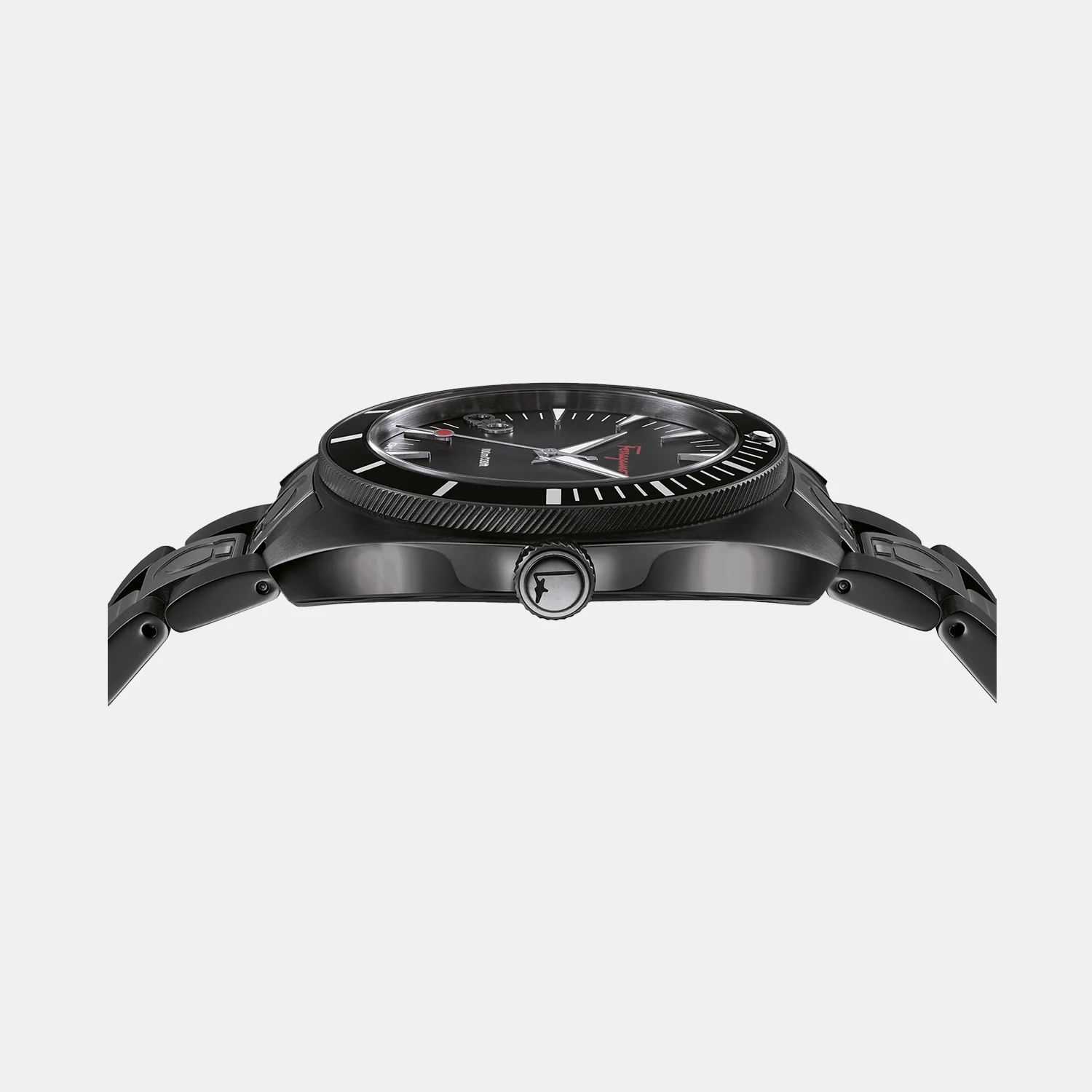 Mg-Ferragamo Experience Men Quartz Black Dial Analog Stainless Steel Watch SFMG00721 - Image 2