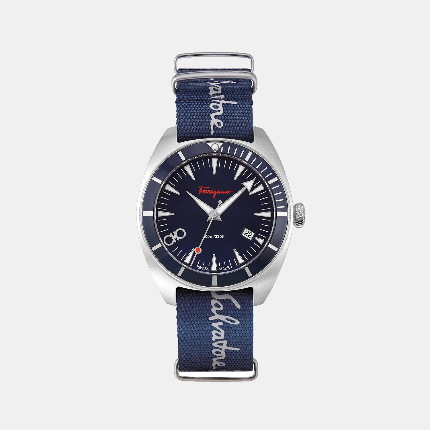 Mg-Ferragamo Experience Men Quartz Blue Dial Analog Stainless Steel Watch SFMG00221 - Image 7