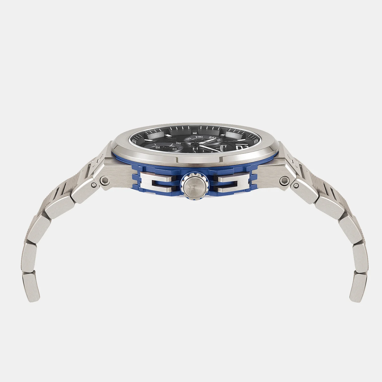 Mt-F-80 Titanium Tech 44M Men Quartz Black Dial Chronograph Titanium Watch SFMT00422 - Image 3