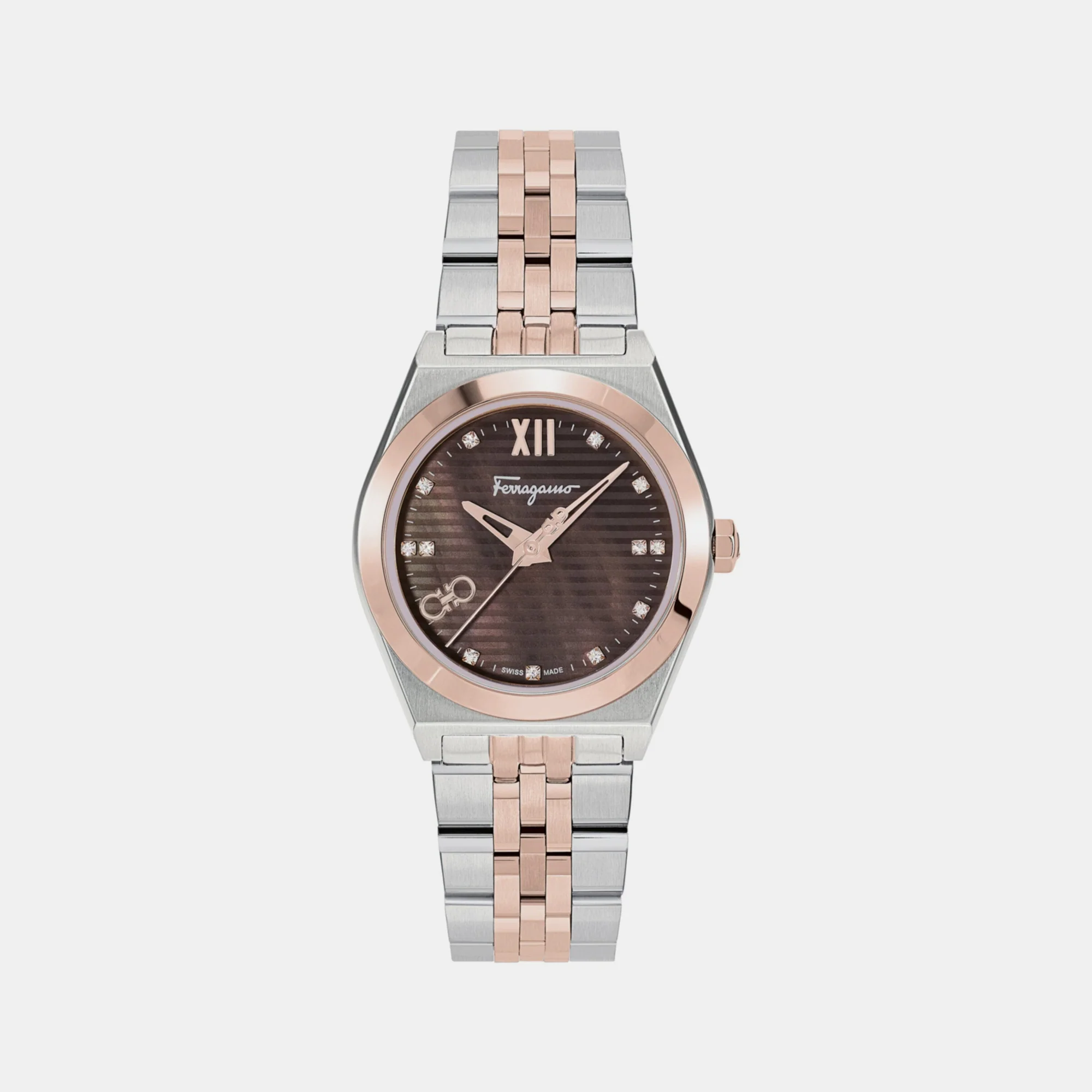 Women Quartz Mother Of Pearl Dial Analog Stainless Steel Watch SFKJ00423