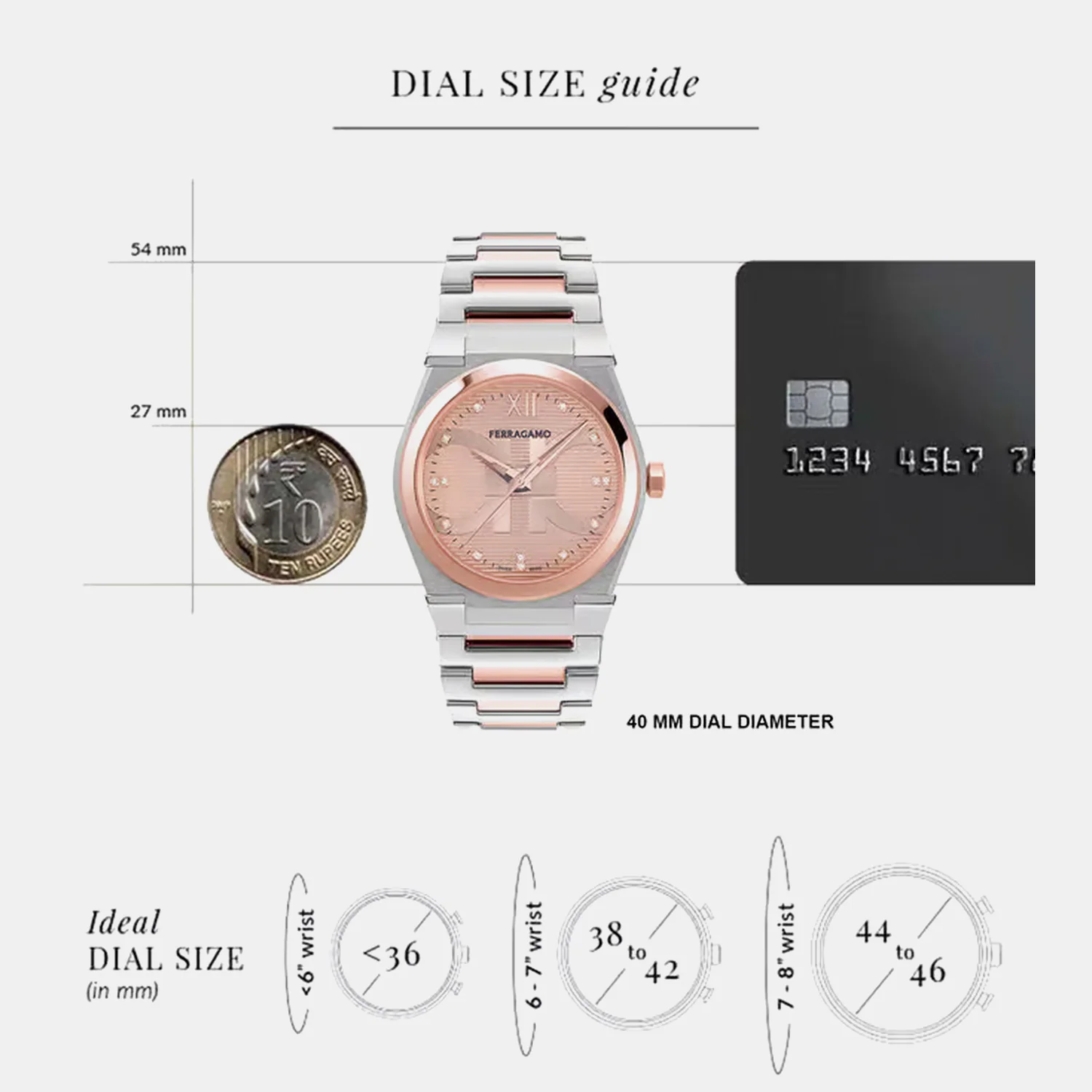 Yf-Vega 40Mm Men Quartz Rose Gold Dial Analog Stainless Steel Watch SFYF01223 - Image 4