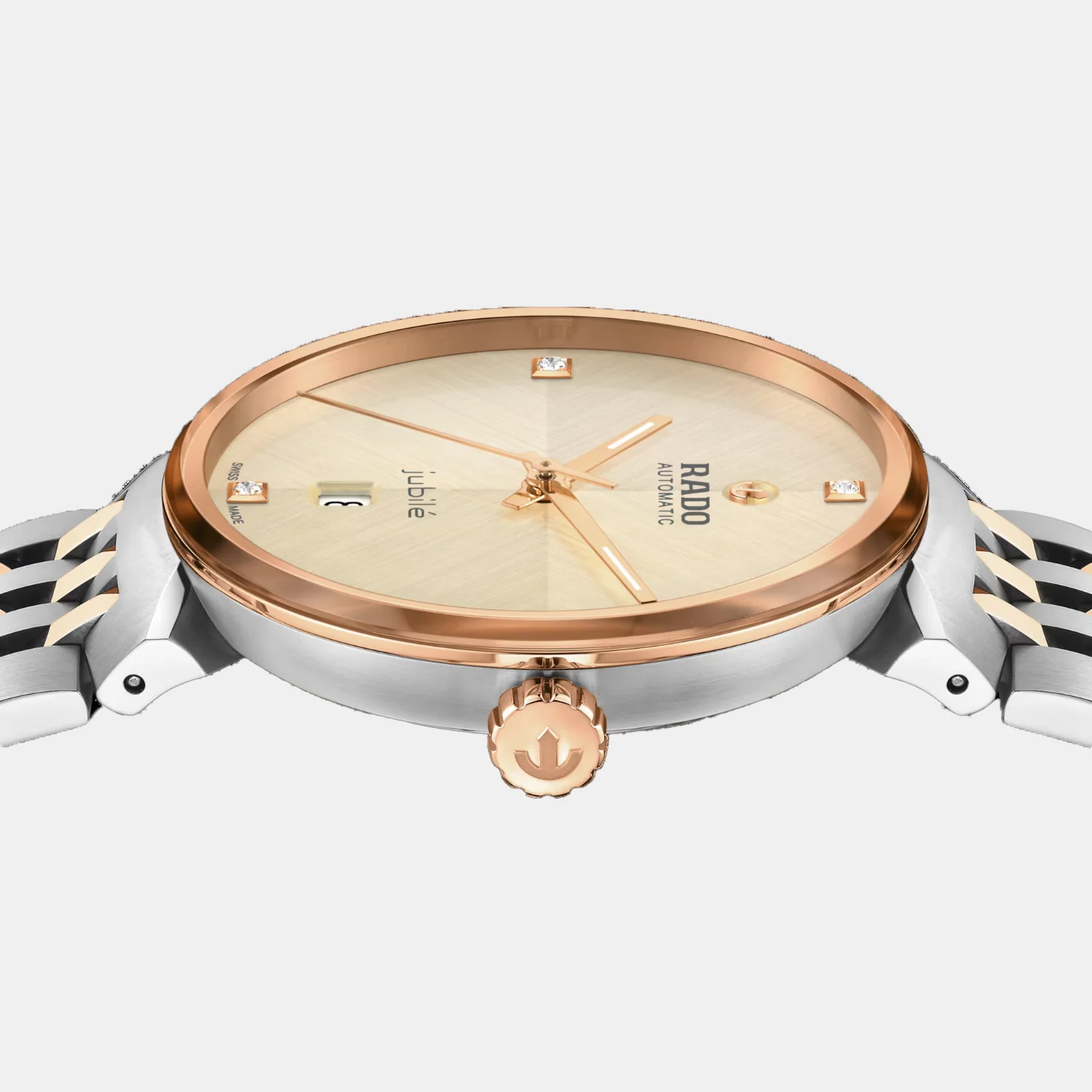 Florence Unisex Automatic Champagne Dial Analog Stainless Steel Watch R48903703 - Image 3