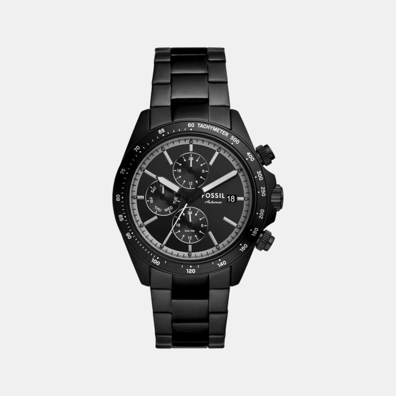 Autocross Men Quartz Black Dial Chronograph Stainless Steel Watch FS6125 - Image 2