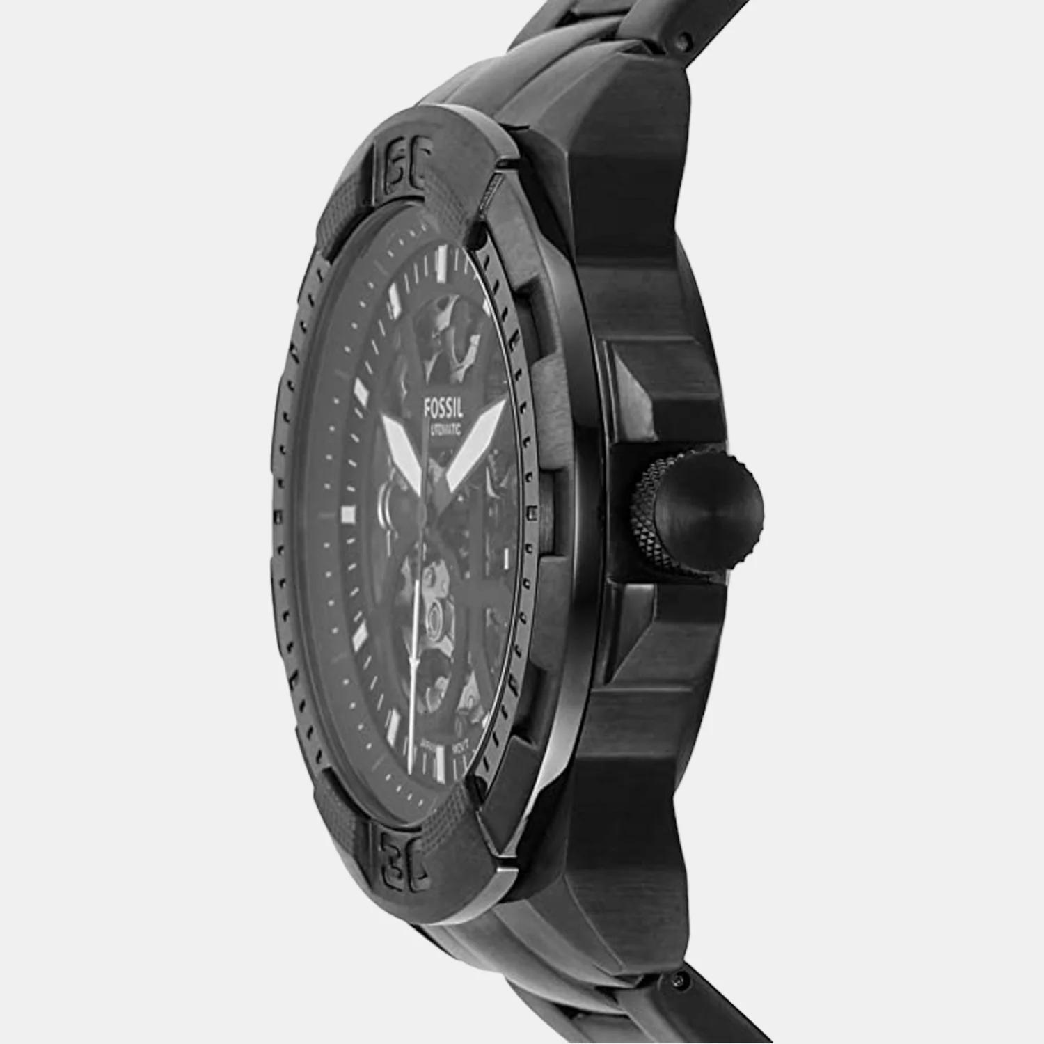 Bronson Men Automatic Black Dial Analog Stainless Steel Watch ME3217 - Image 3