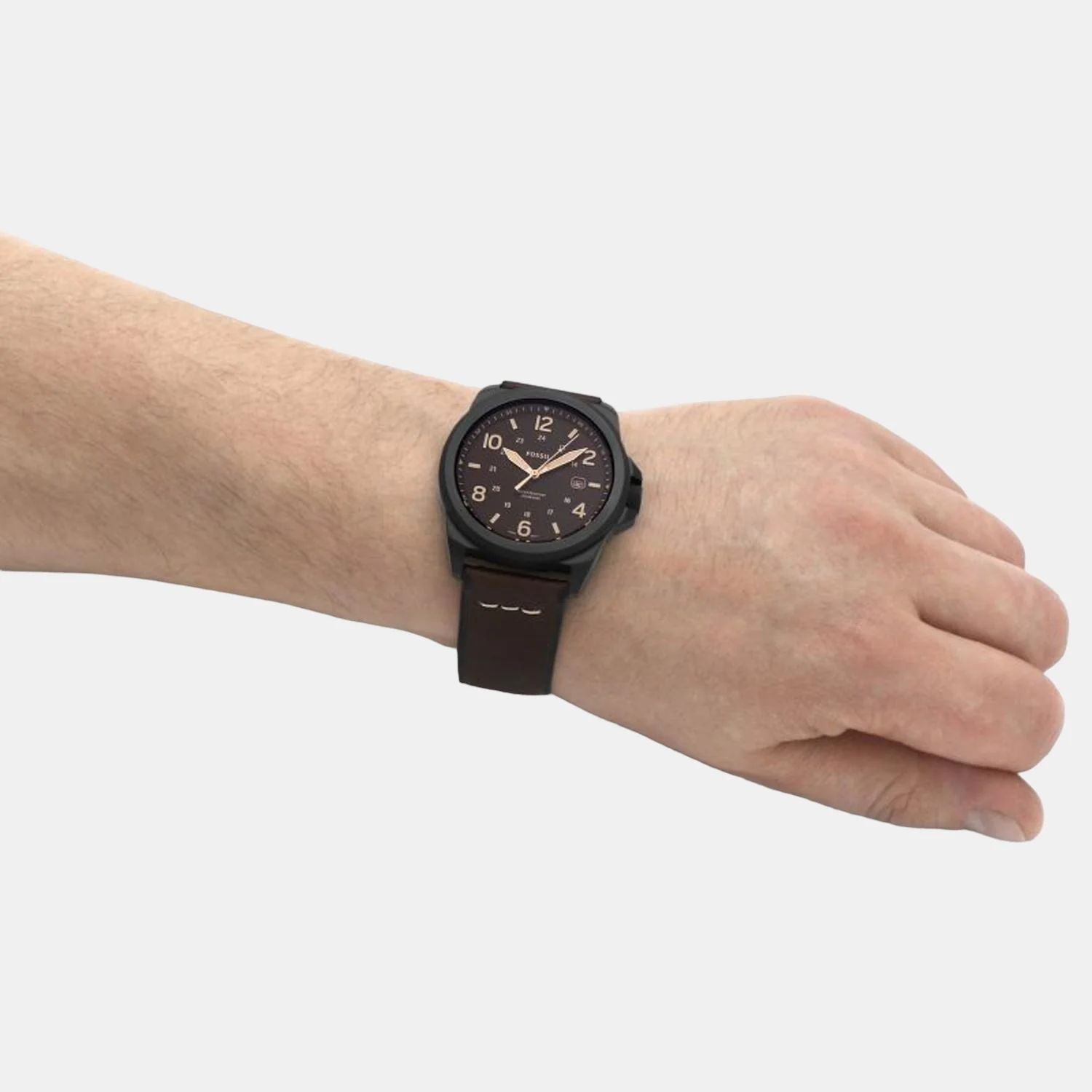 Bronson Men Quartz Black Dial Analog Leather Watch FS5938 - Image 4
