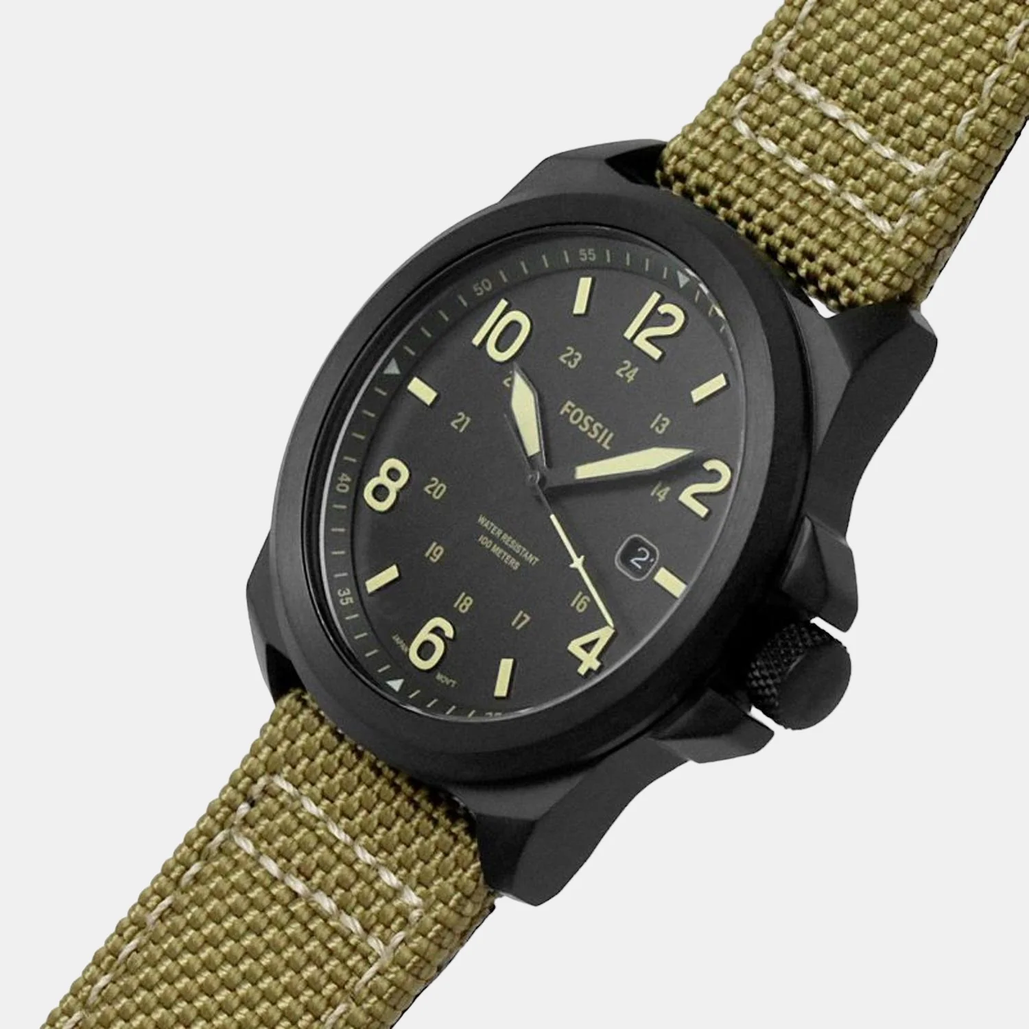 Bronson Men Quartz Black Dial Analog Nylon Watch FS5917 - Image 5