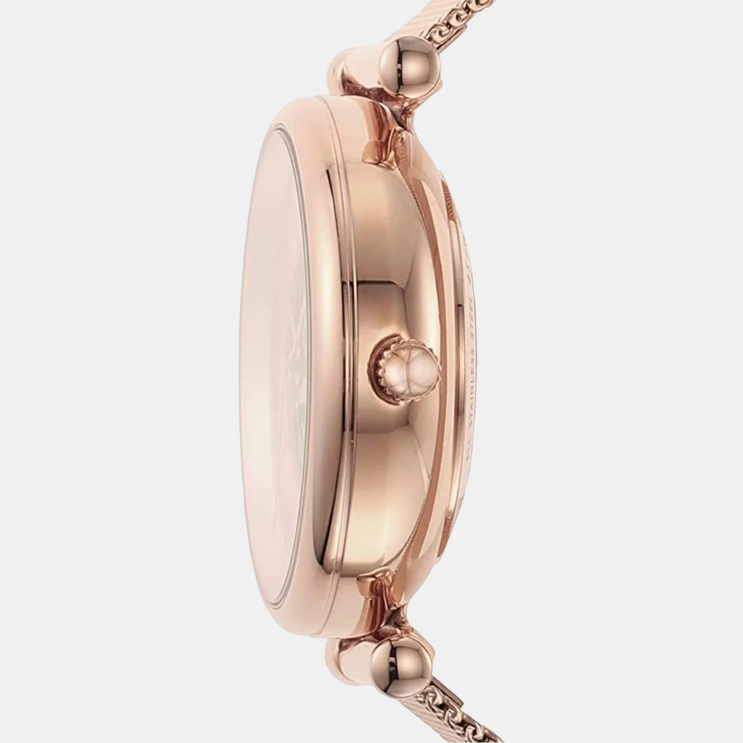 Carlie Women Automatic Rose Gold Dial Analog Mesh Watch ME3175 - Image 4