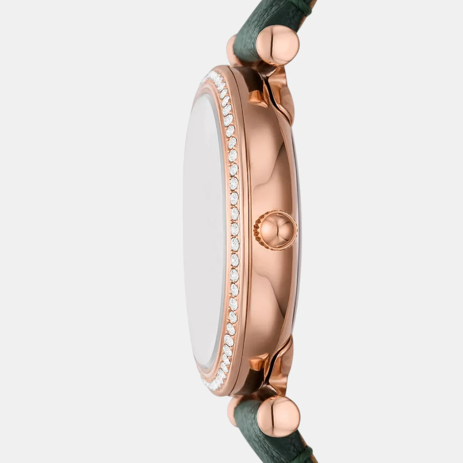Carlie Women Quartz Green Dial Analog Leather Watch ES5370 - Image 3