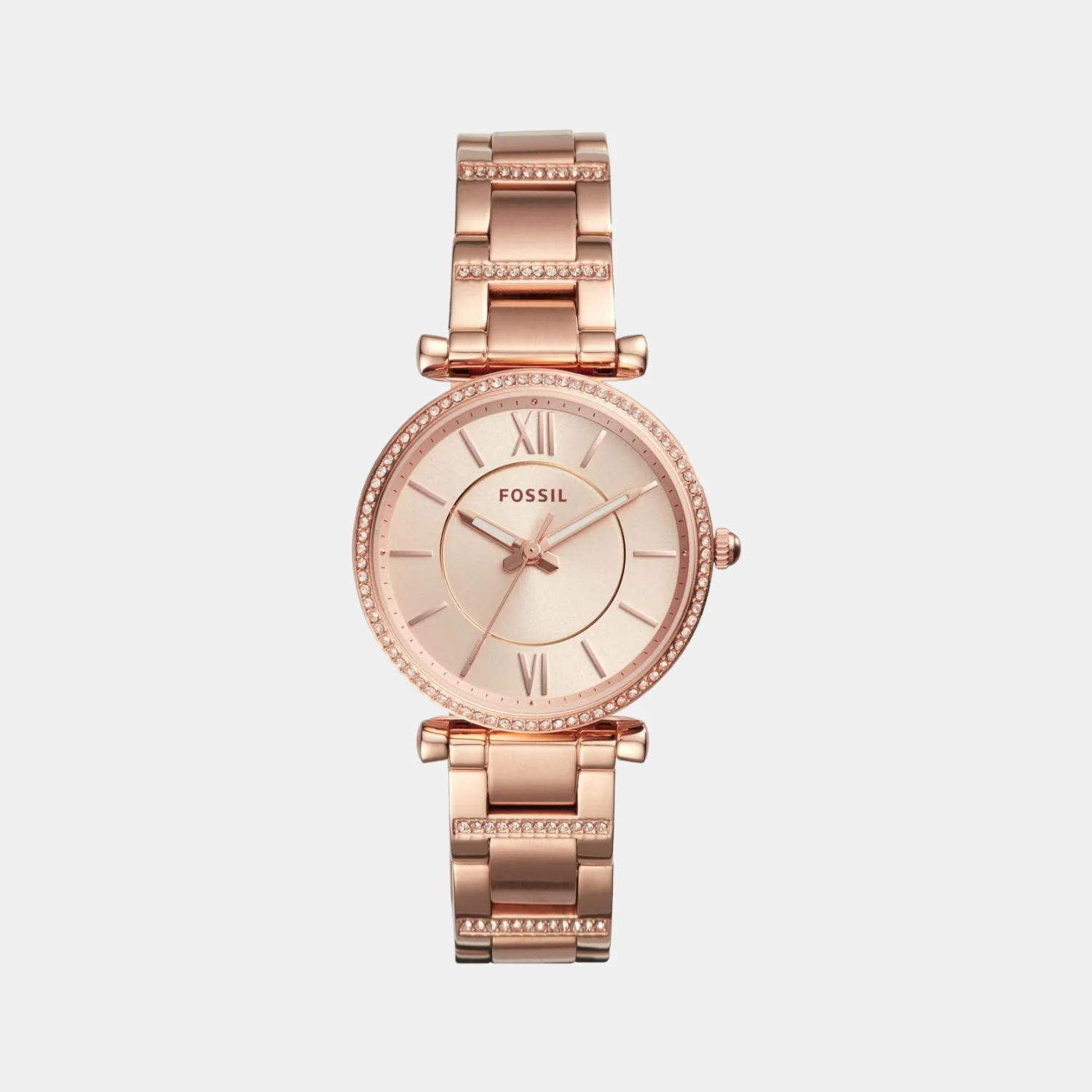 Carlie Women Quartz Rose Gold Dial Analog Stainless Steel Watch ES4301