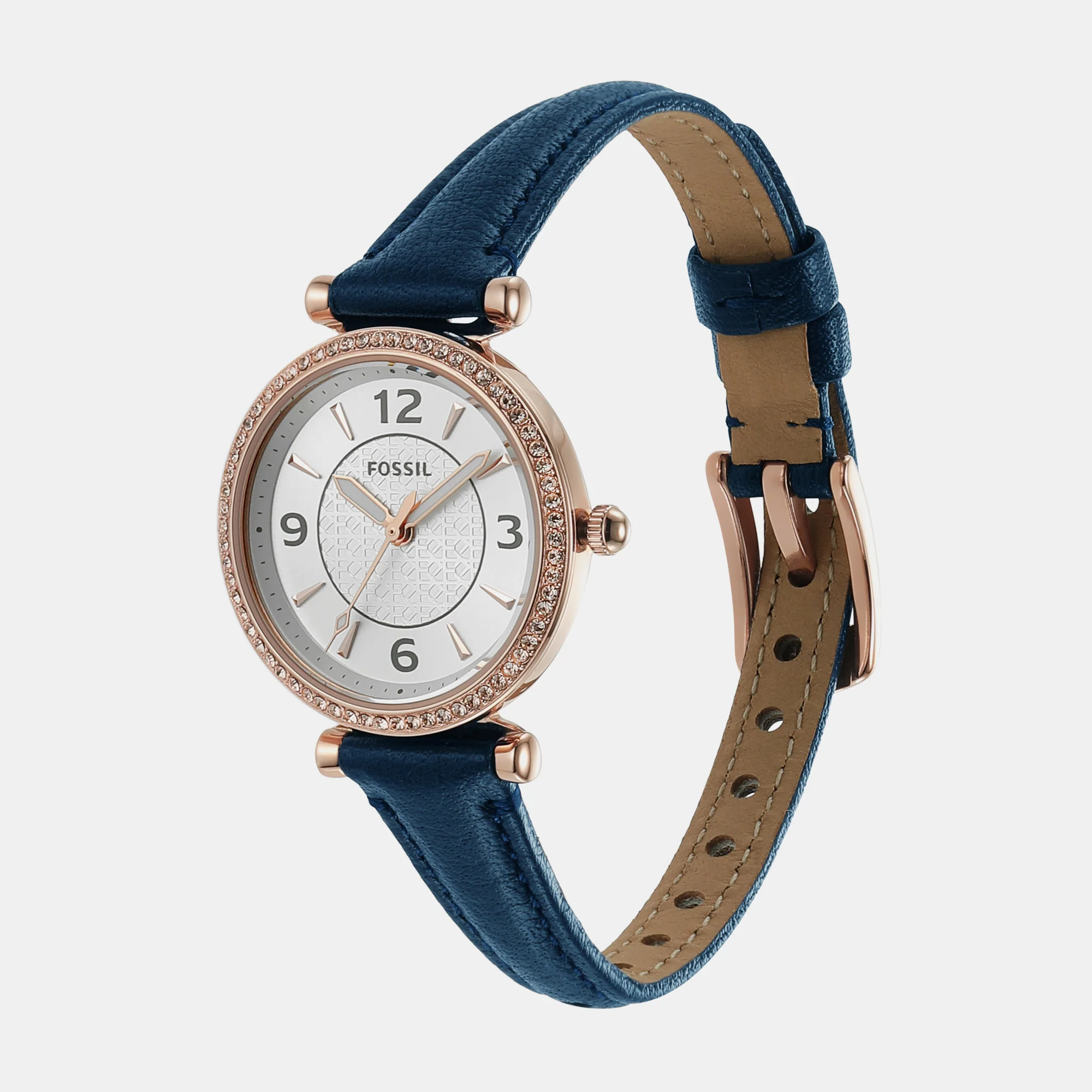 Carlie Women Quartz Silver Dial Analog Leather Watch ES5295 - Image 4