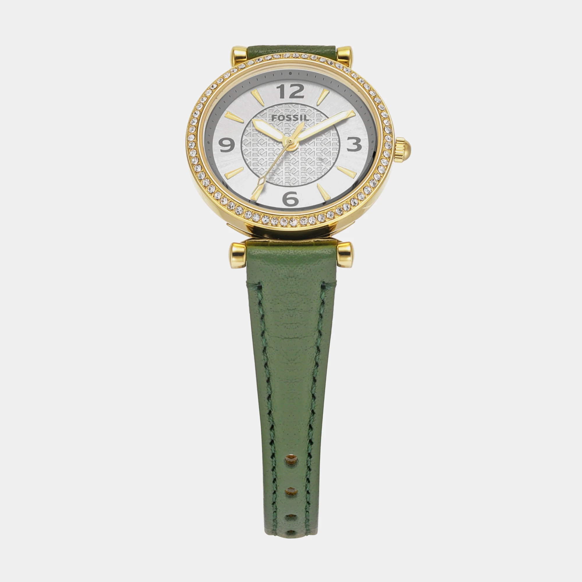 Carlie Women Quartz Silver Dial Analog Leather Watch ES5298 - Image 2