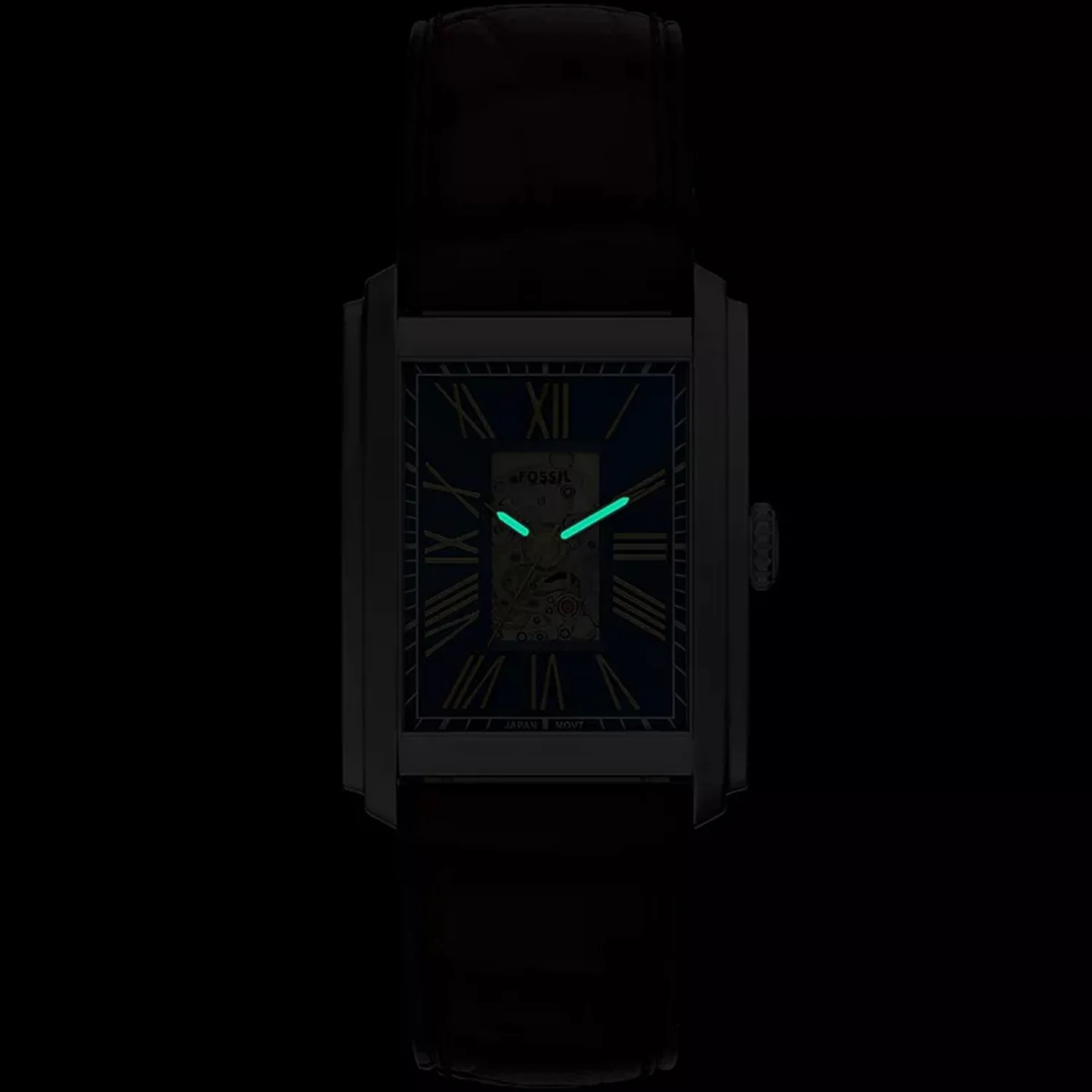 Carraway Men Automatic Blue Dial Analog Leather Watch ME3273 - Image 5