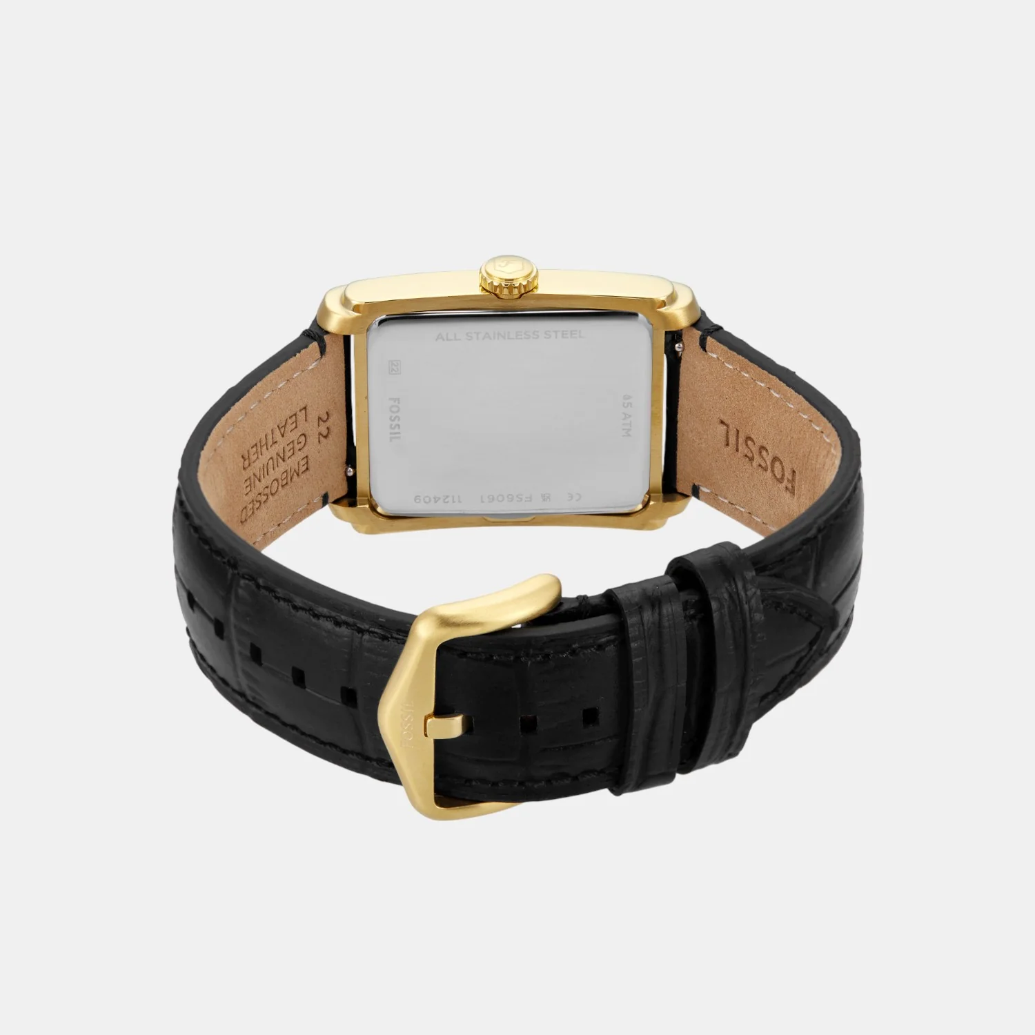 Carraway Men Quartz Black Dial Analog Leather Watch FS6091 - Image 6