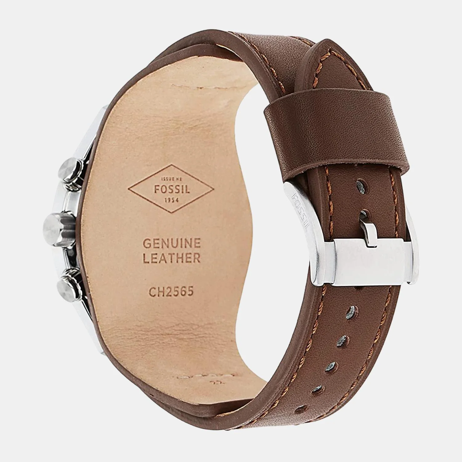 Coachman Men Quartz Two Tone Dial Chronograph Leather Watch CH2565 - Image 4