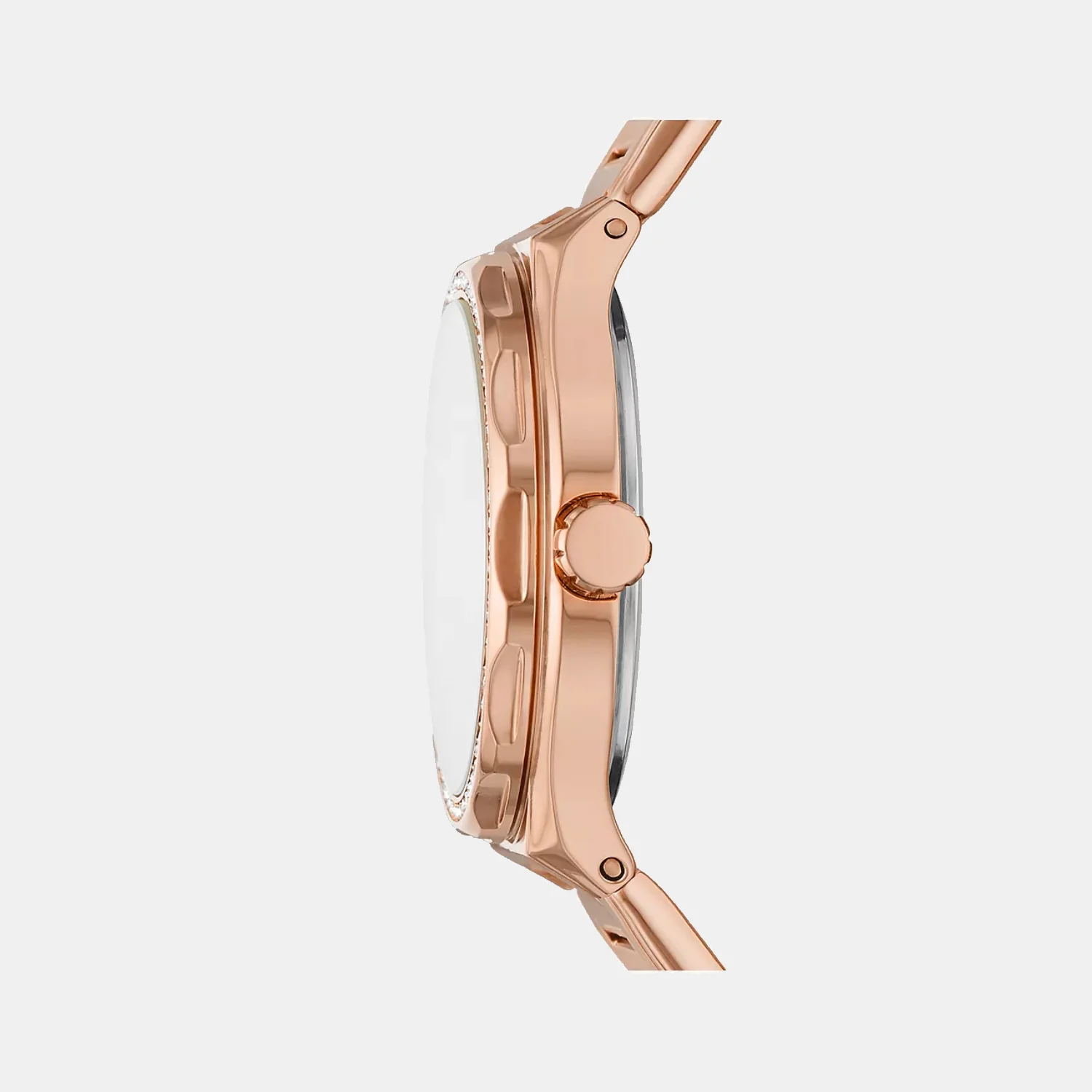 Eevie Women Quartz Rose Gold Dial Multi-Function Stainless Steel Watch BQ3721 - Image 2