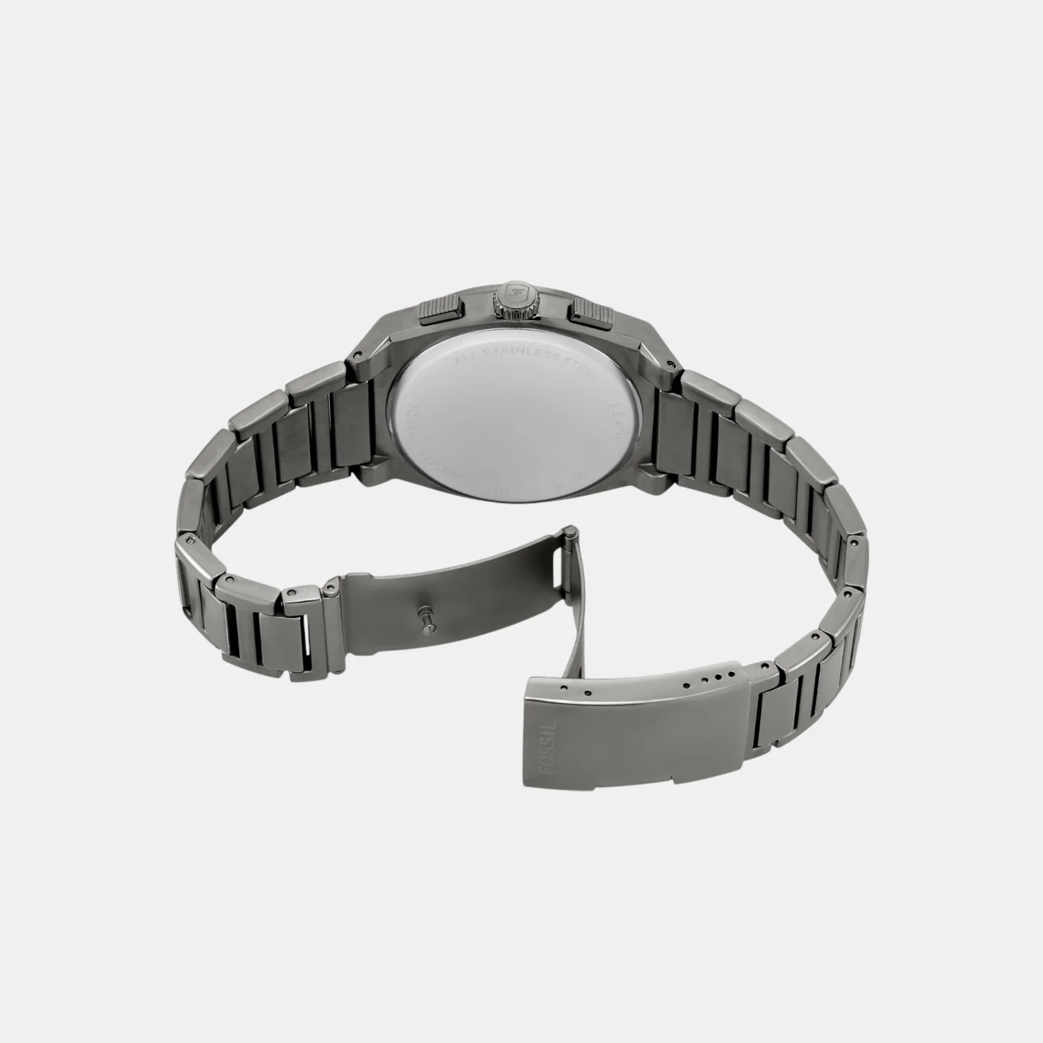 Everett Men Quartz Grey Dial Chronograph Stainless Steel Watch FS6107 - Image 6