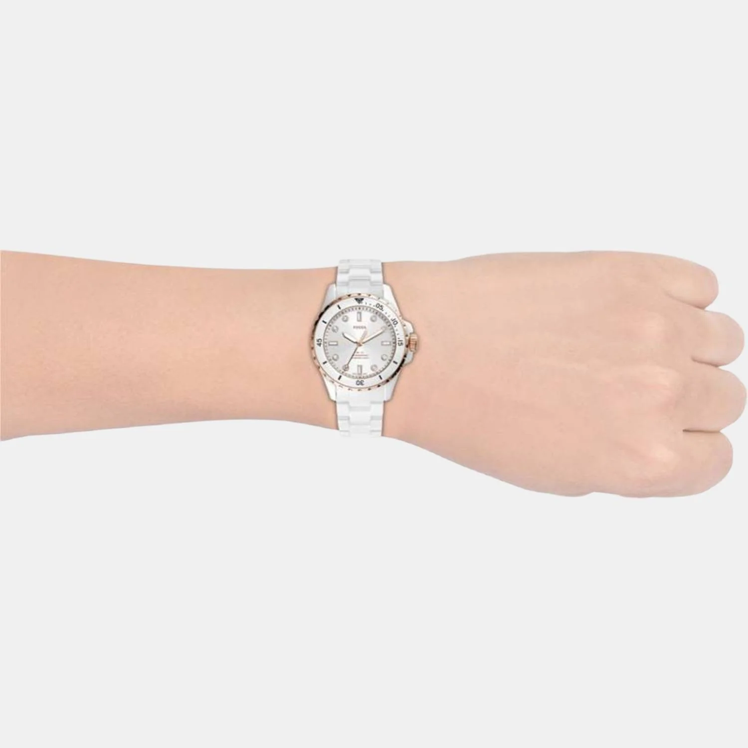 Fb-01 Women Quartz White Dial Analog Ceramic Watch CE1107 - Image 4