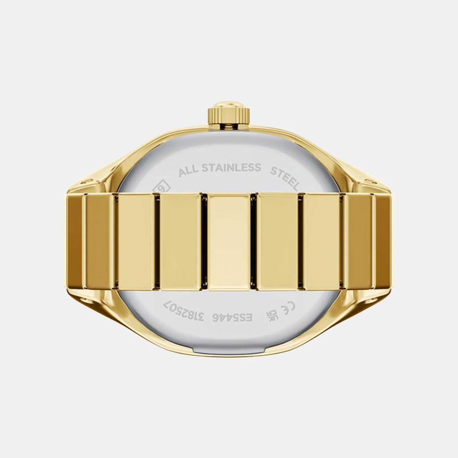 Harlow Watch Ring Women Quartz Cream Dial Analog Stainless Steel Watch ES5446 - Image 7